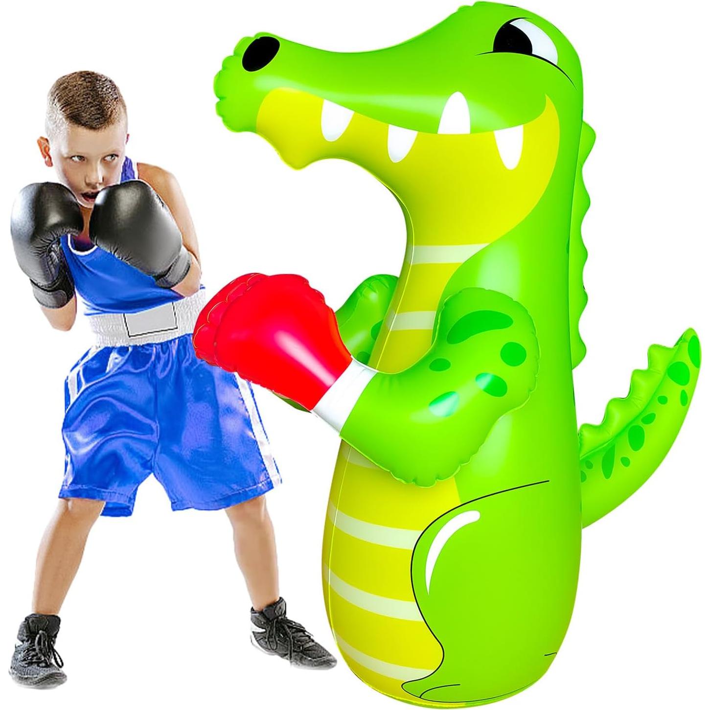 Saco de Boxeo Inflable ZHUYNXIR 121.92 cm Verde Cocodrilo