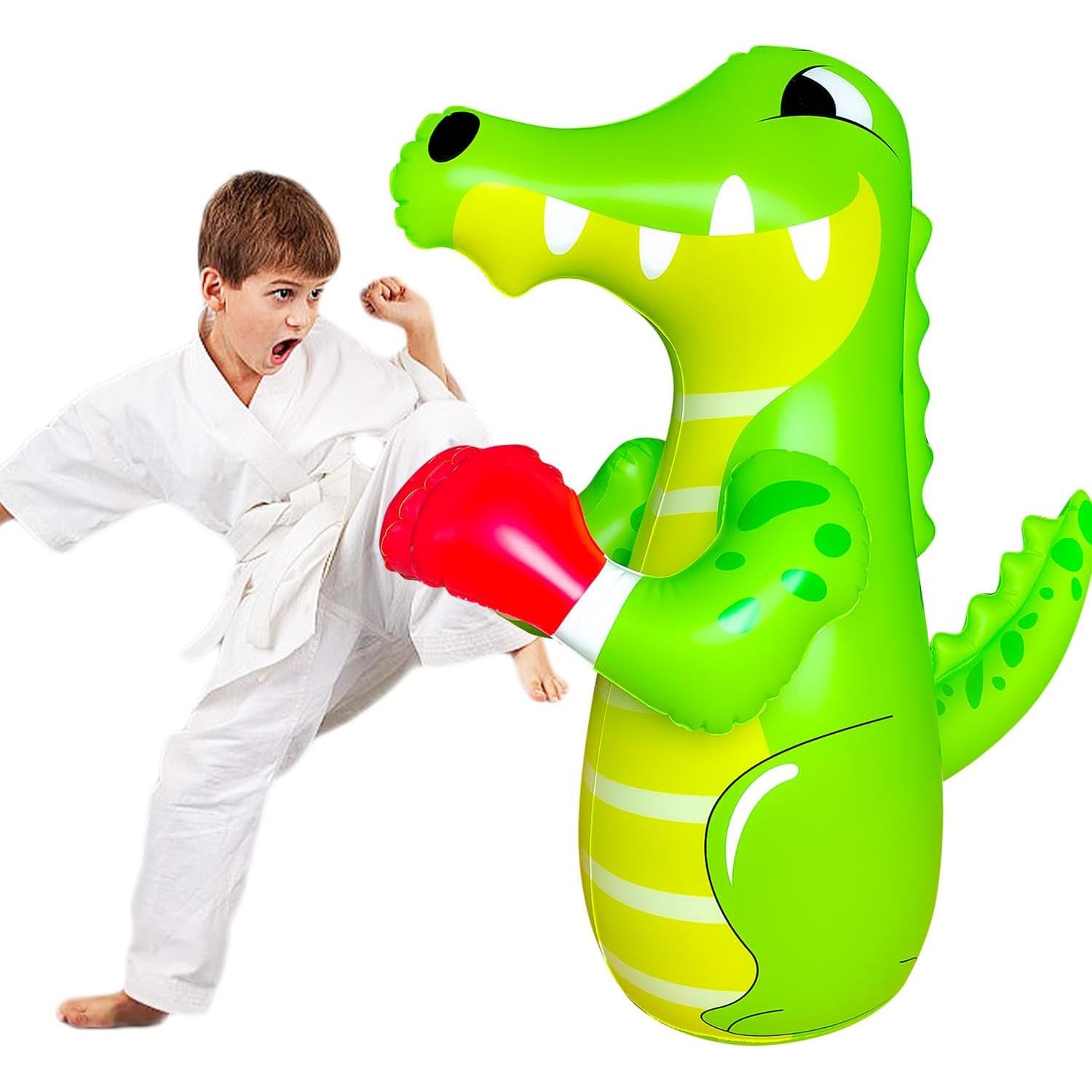 Saco de Boxeo Inflable ZHUYNXIR 121.92 cm Verde Cocodrilo