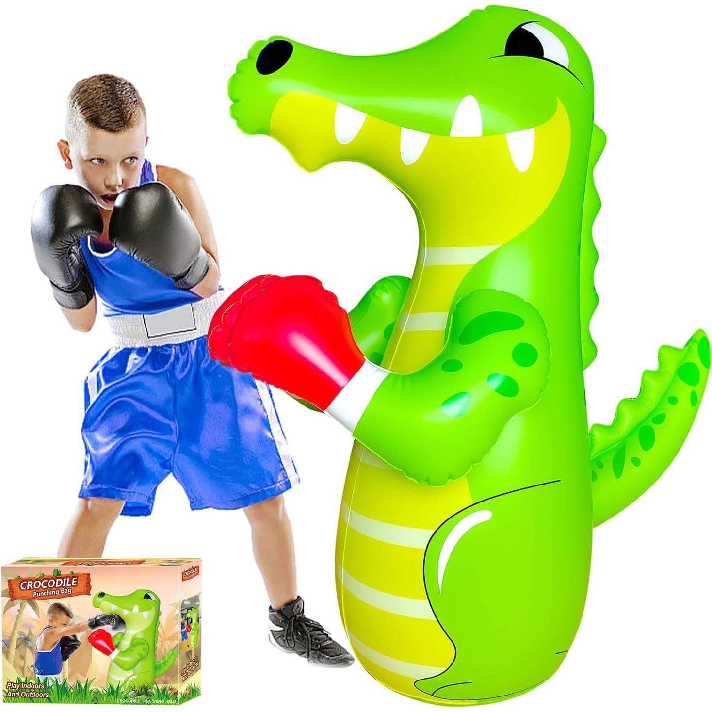 Saco de Boxeo Inflable ZHUYNXIR 121.92 cm Verde Cocodrilo