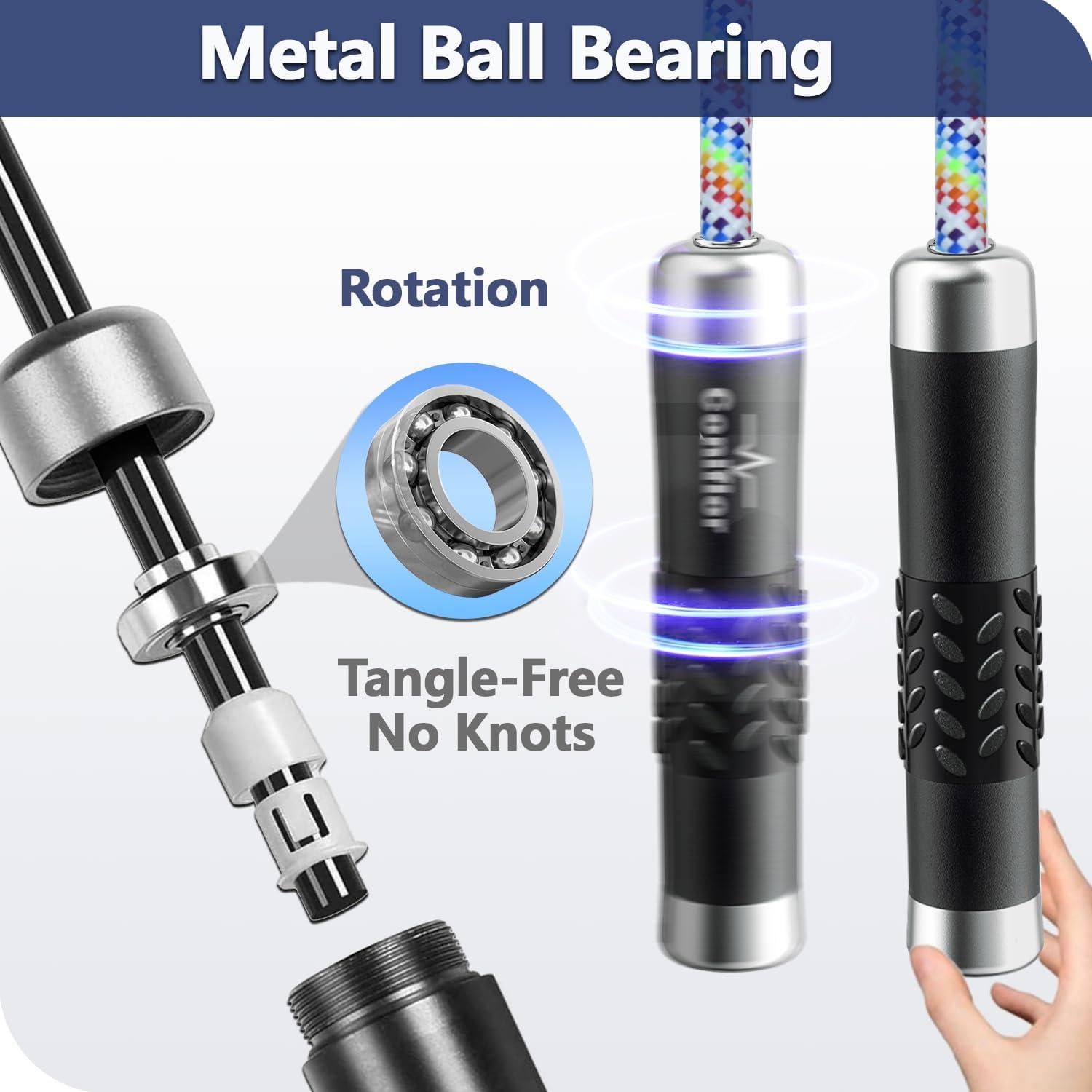 Cuerda de Salto con Peso Coniflor 0.39kg Ajustable 9mm