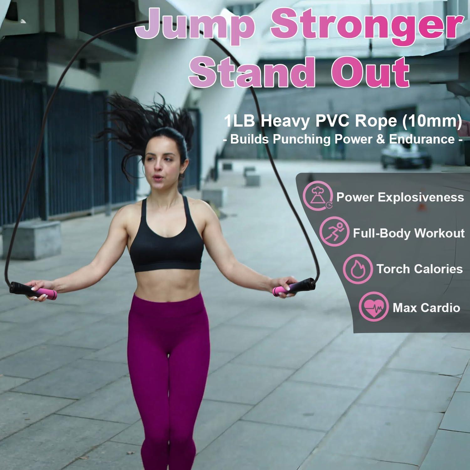 Cuerda de Salto con Peso Coniflor 0.45kg Ajustable Ergonómica