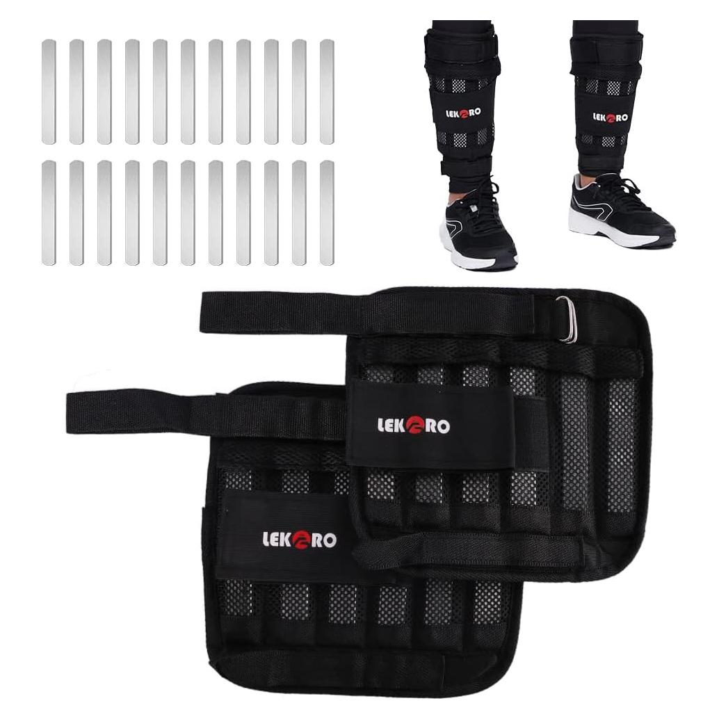 Pesas de Muñeca y Tobillo Ajustables LEKÄRO 4.99 kg