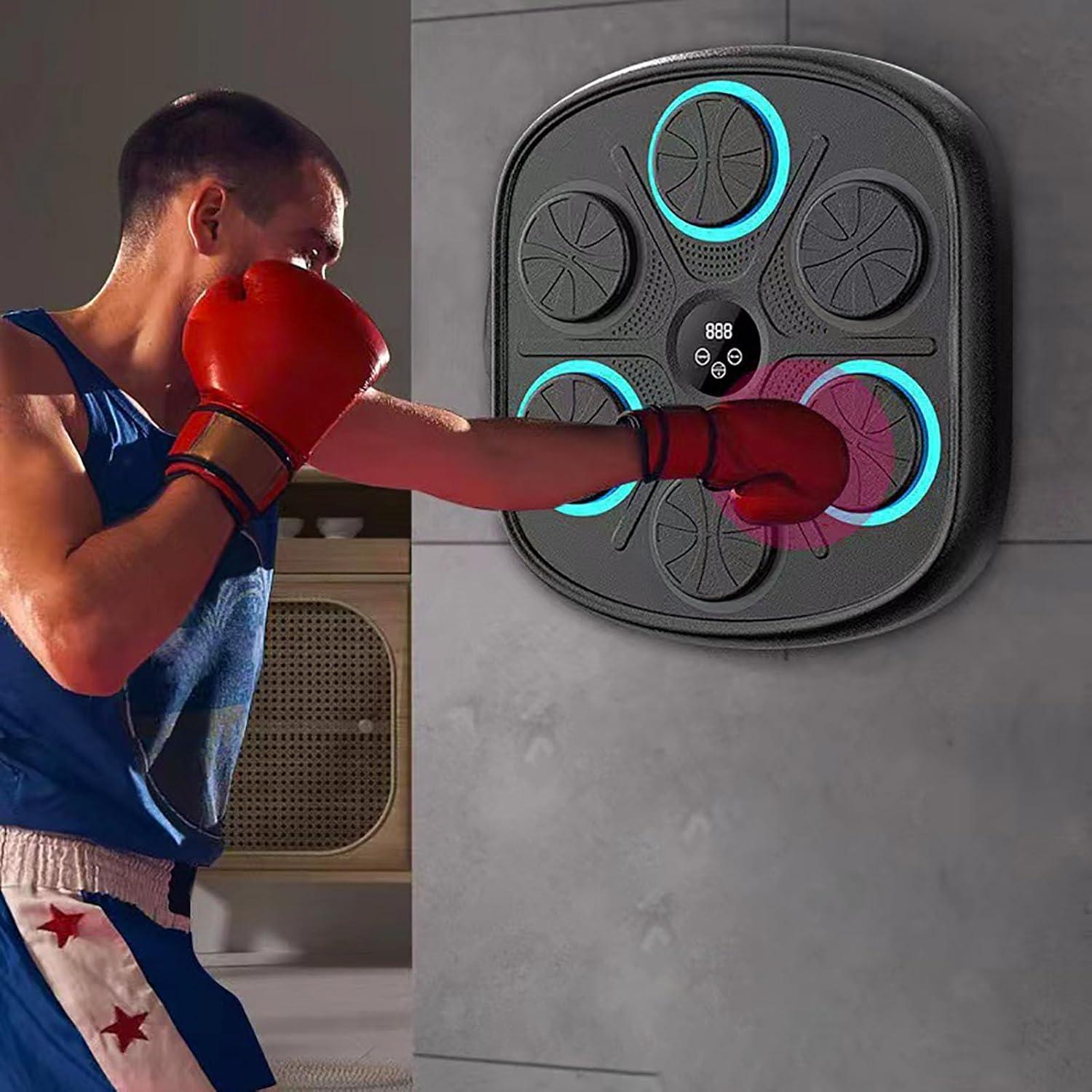 Máquina de Boxeo Musical JYvinity con Guantes, 9 Modos y LED