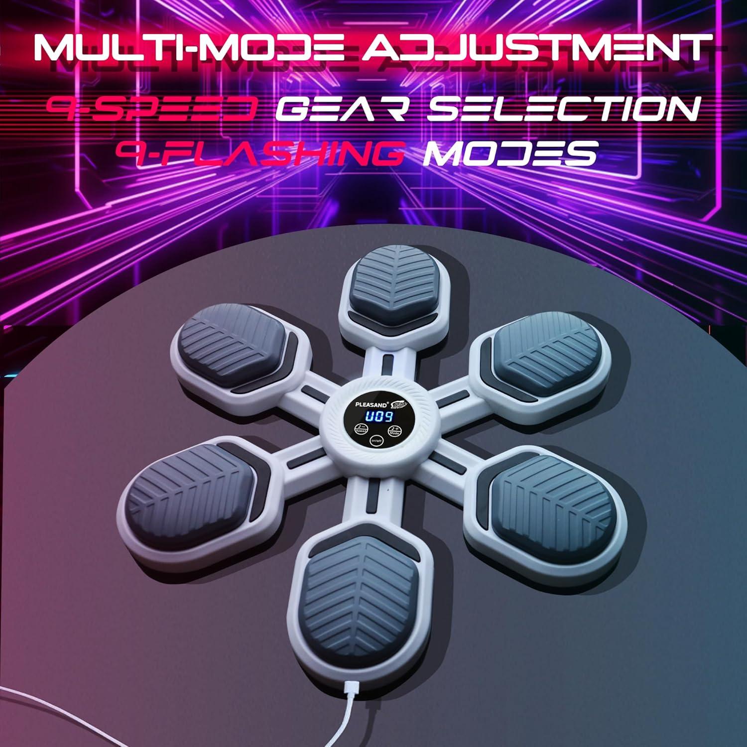 Máquina de Boxeo Musical Pleasand 2025 con Guantes - 9 Modos