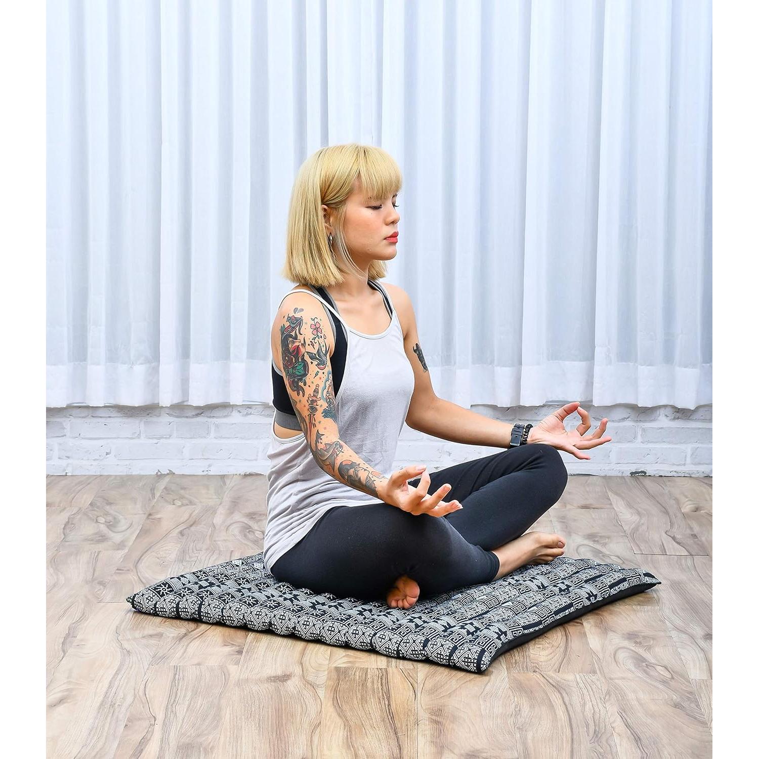 Cojín de Meditación Leewadee Zabuton 71x71cm Relleno Kapok