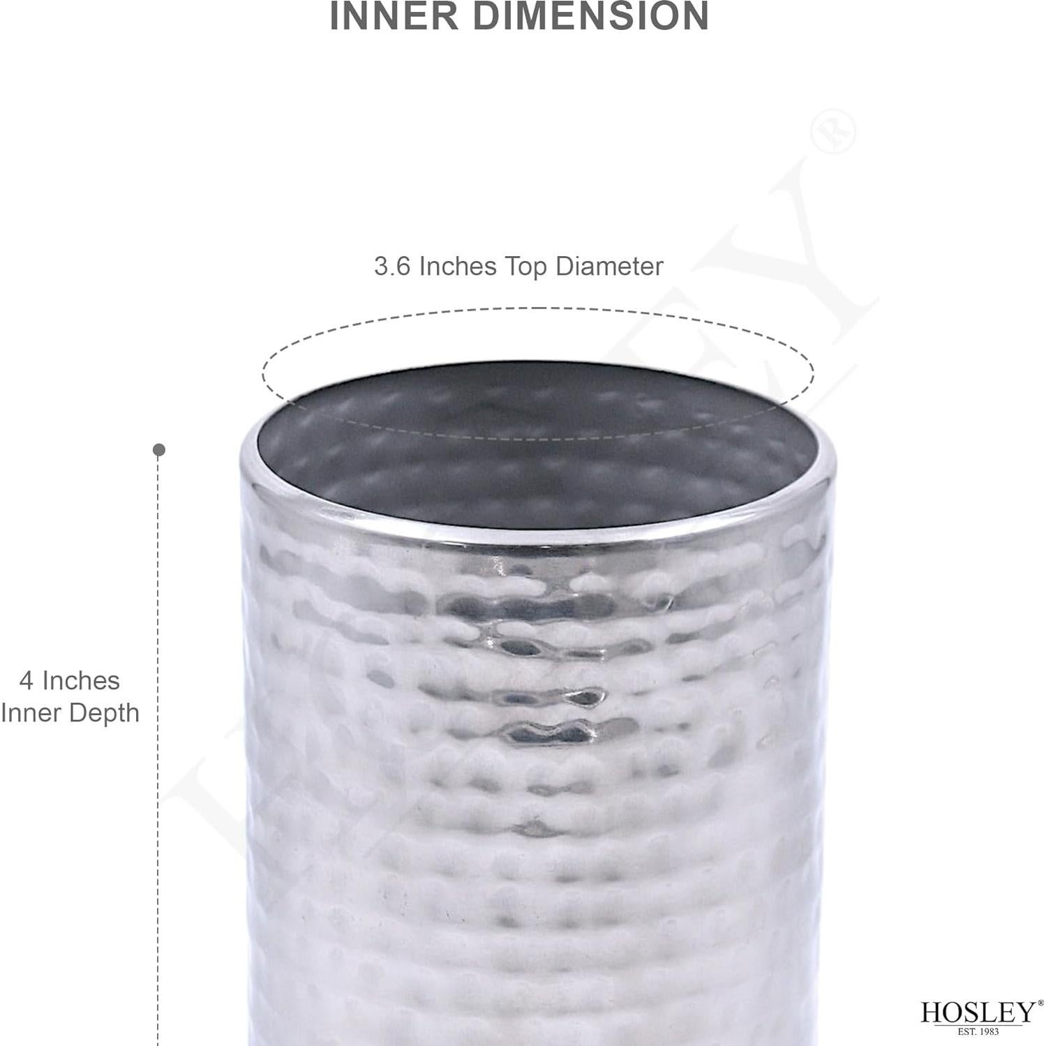 Conjunto de 2 Soportes para Velas y Jarrones Hosley 10 cm