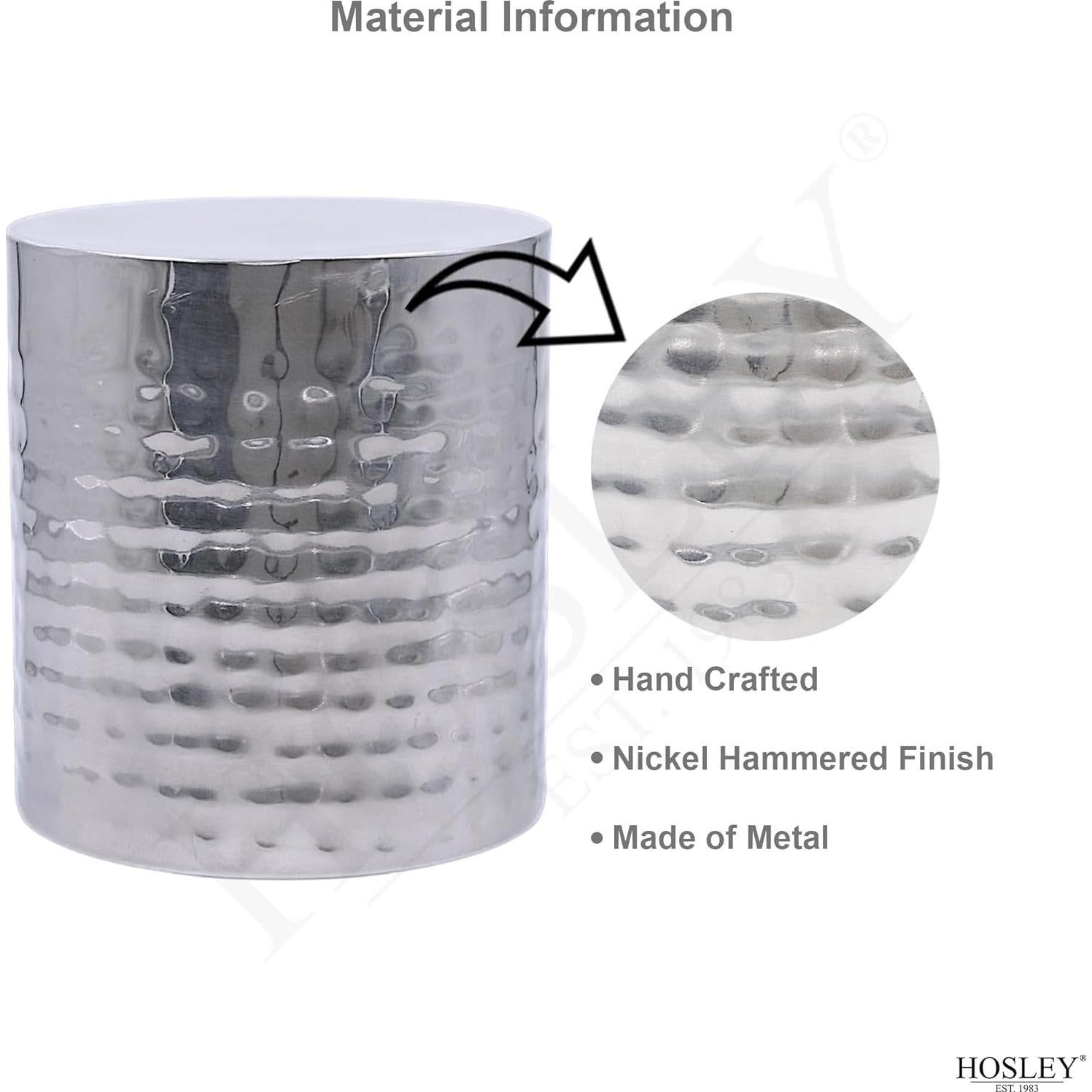Conjunto de 2 Soportes para Velas y Jarrones Hosley 10 cm