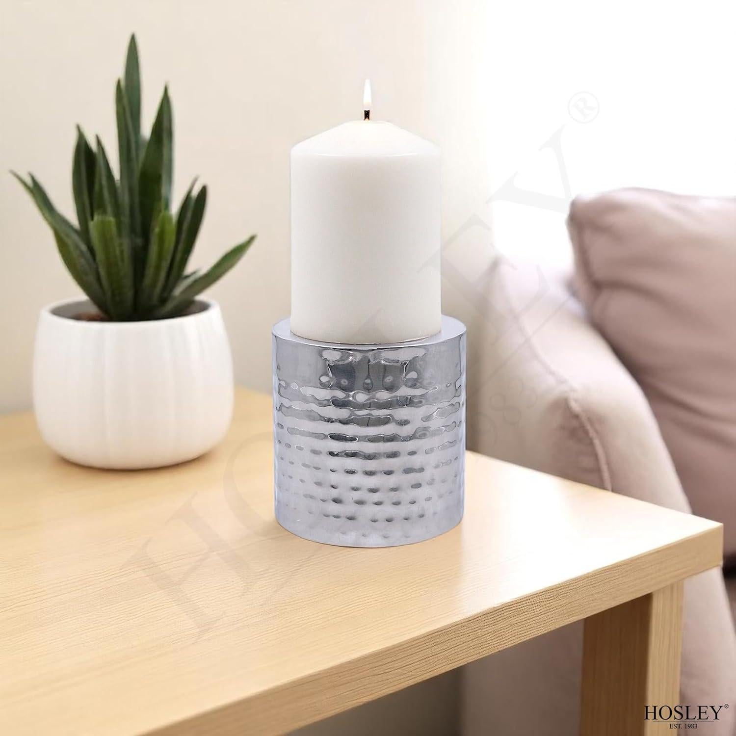 Conjunto de 2 Soportes para Velas y Jarrones Hosley 10 cm