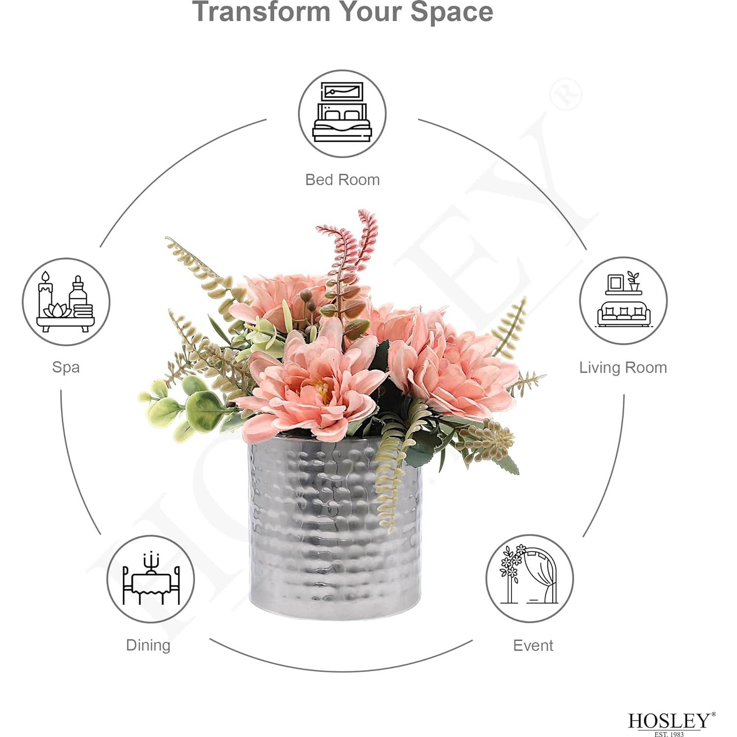 Conjunto de 2 Soportes para Velas y Jarrones Hosley 10 cm