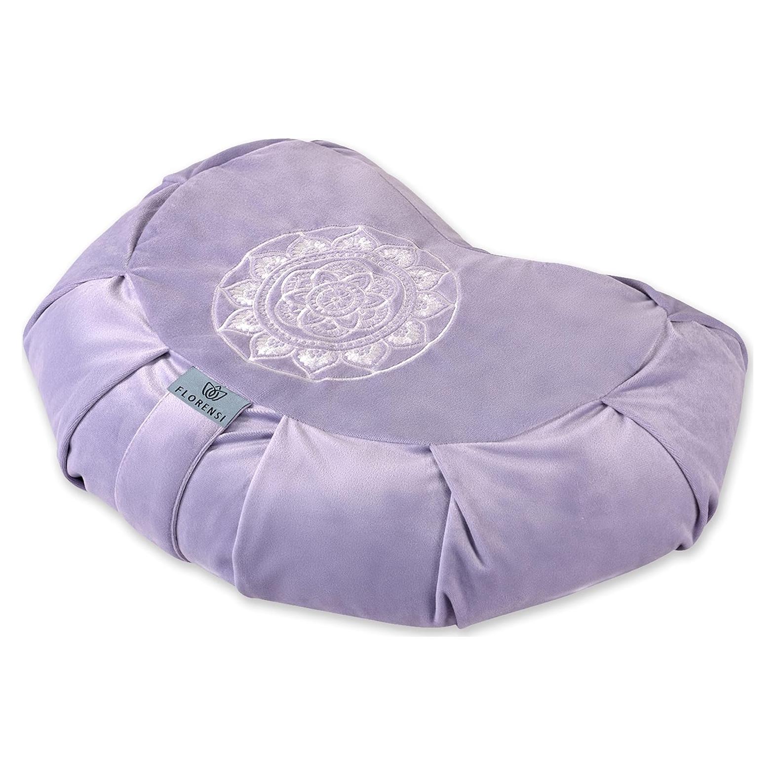 Cojín de Meditación Florensi - Almohada de Suelo Semicircular con Relleno de Trigo Sarraceno