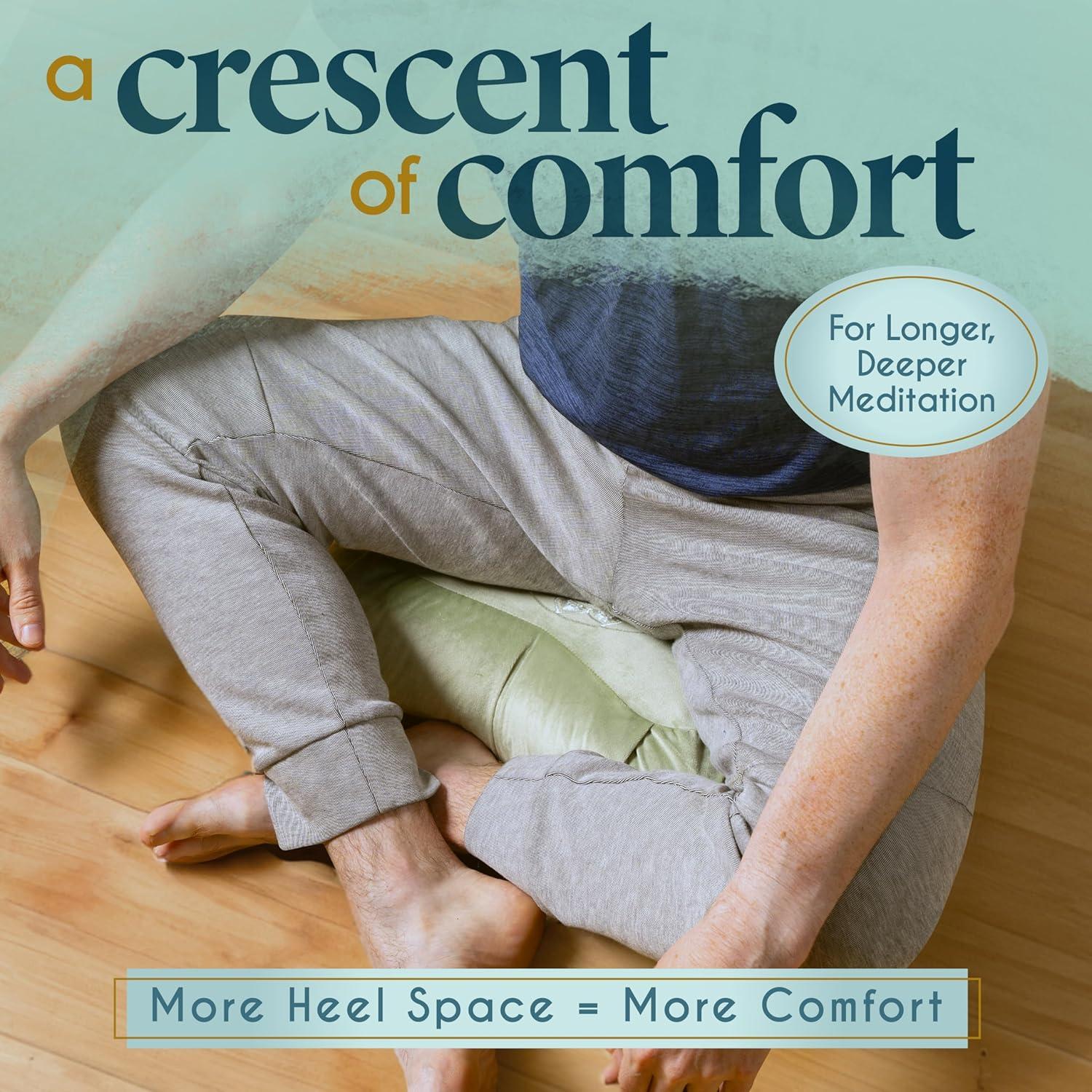 Cojín de Meditación Florensi - Almohada de Suelo Semicircular con Relleno de Trigo Sarraceno