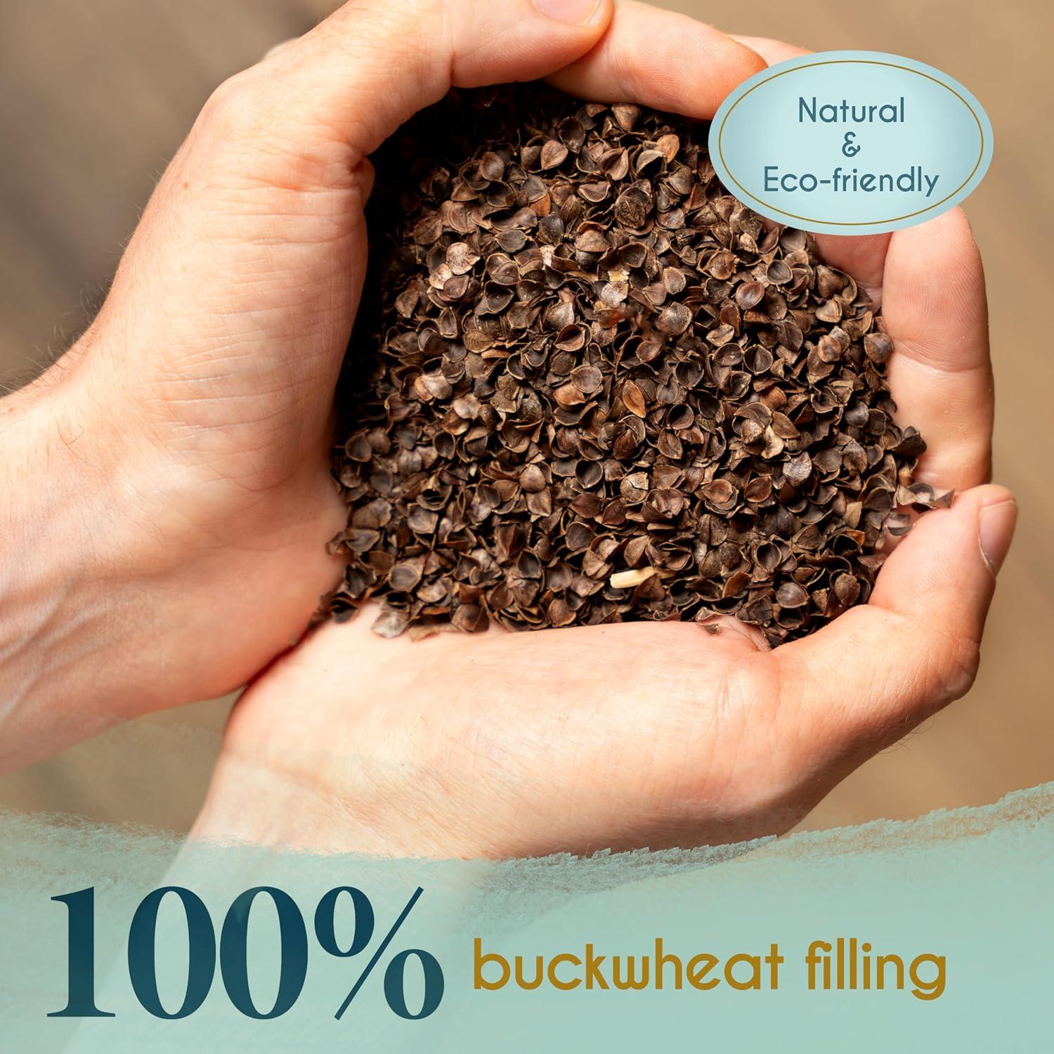 Cojín de Meditación Florensi - Almohada de Suelo Semicircular con Relleno de Trigo Sarraceno