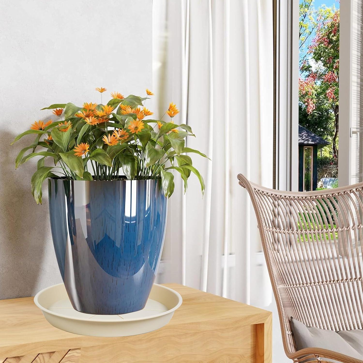 Paquete de 6 bandejas de goteo OVZILKI 10 cm beige