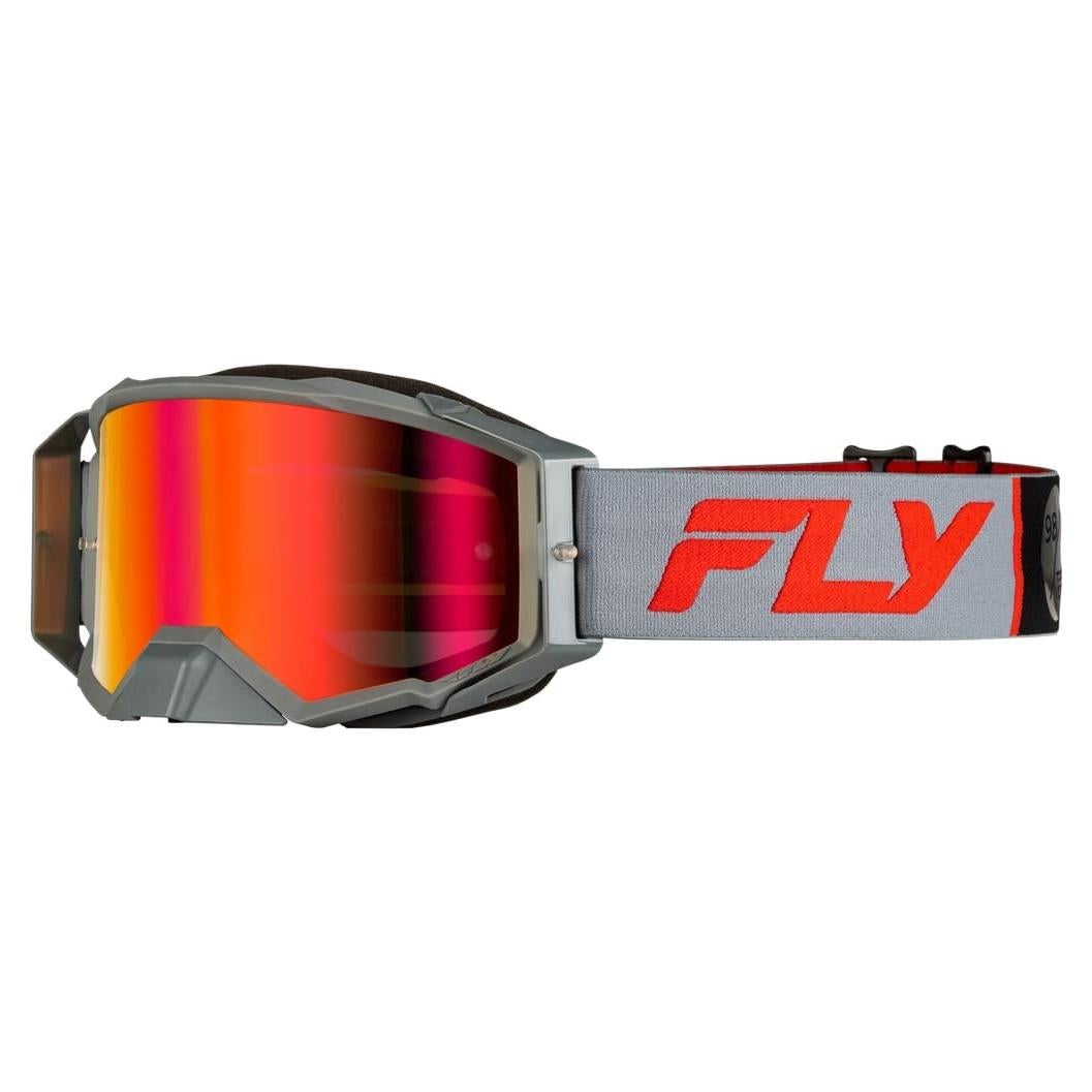 Gafas de Motocross Fly Racing Zone Pro Gris/Rojo Adulto