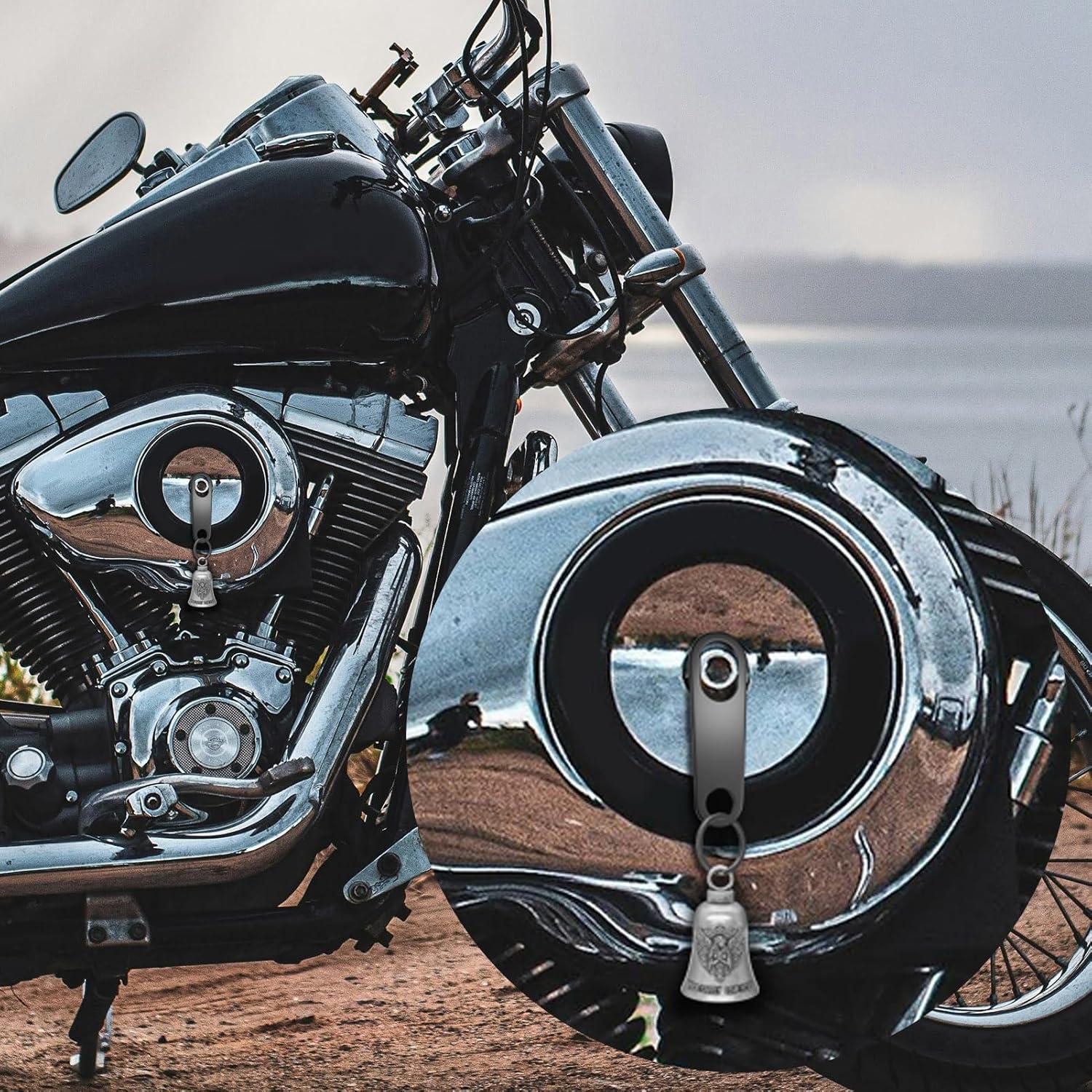 Campana de Suerte Guardian Biker con Soporte y Accesorios