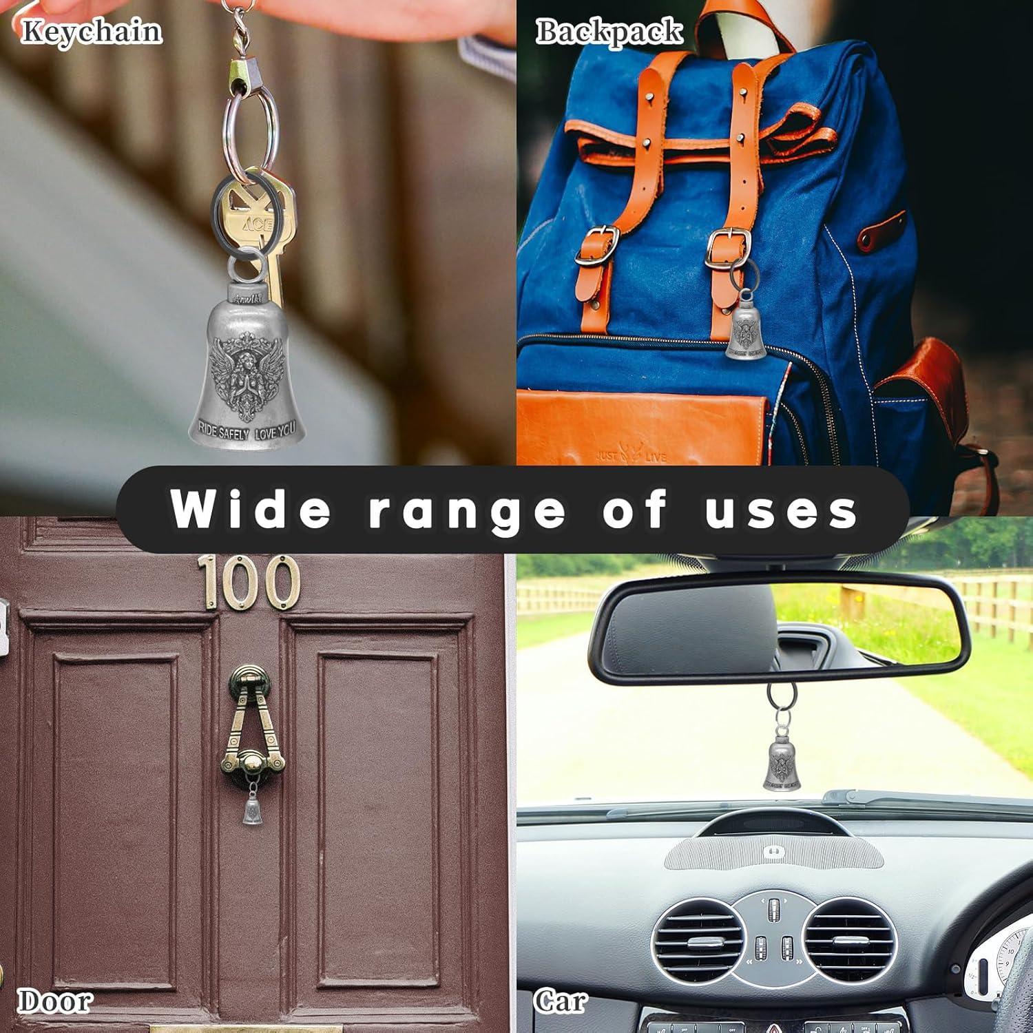 Campana de Suerte Guardian Biker con Soporte y Accesorios