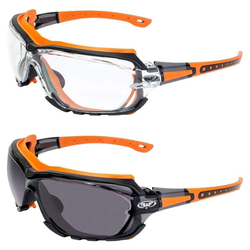Gafas de Seguridad Global Vision Octane 2 Pares Lentes UV400