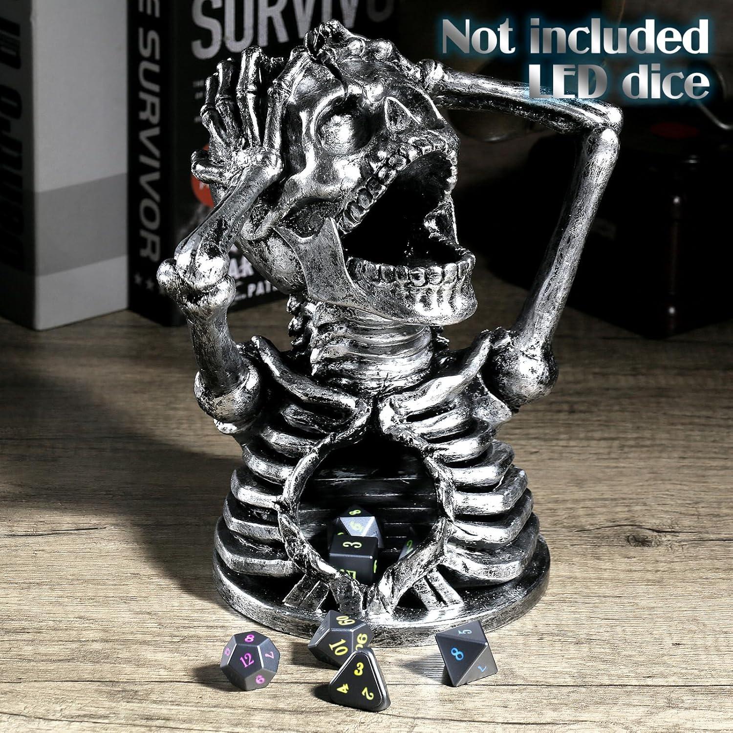 Torre de Dados DNDND Calavera para Juegos de Mesa RPG