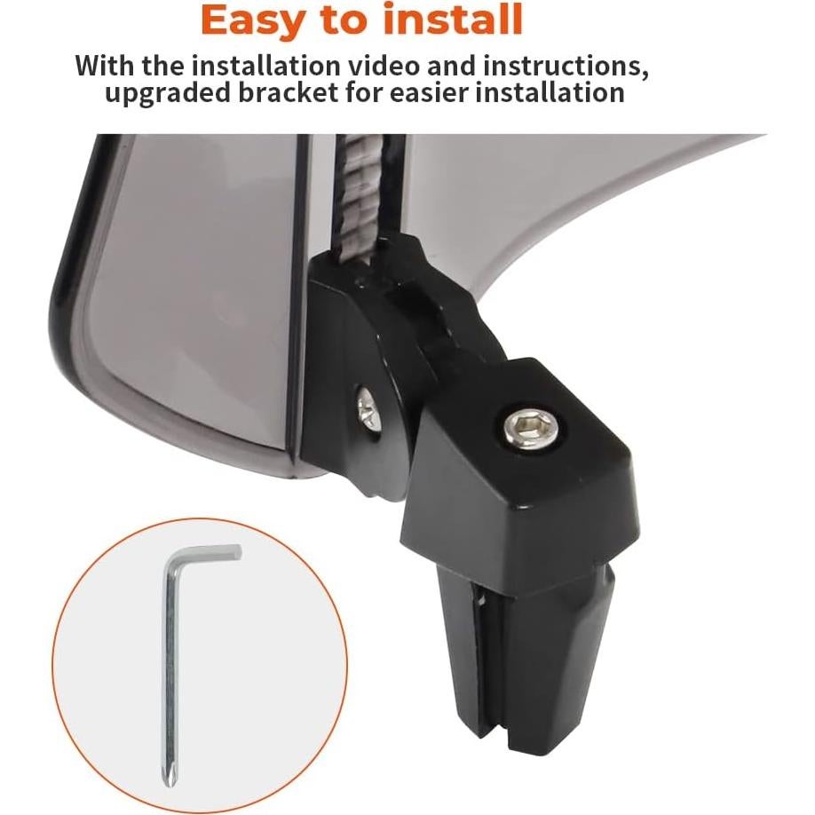 Extensión de Parabrisas Motocicleta Motoparty Universal Transparente