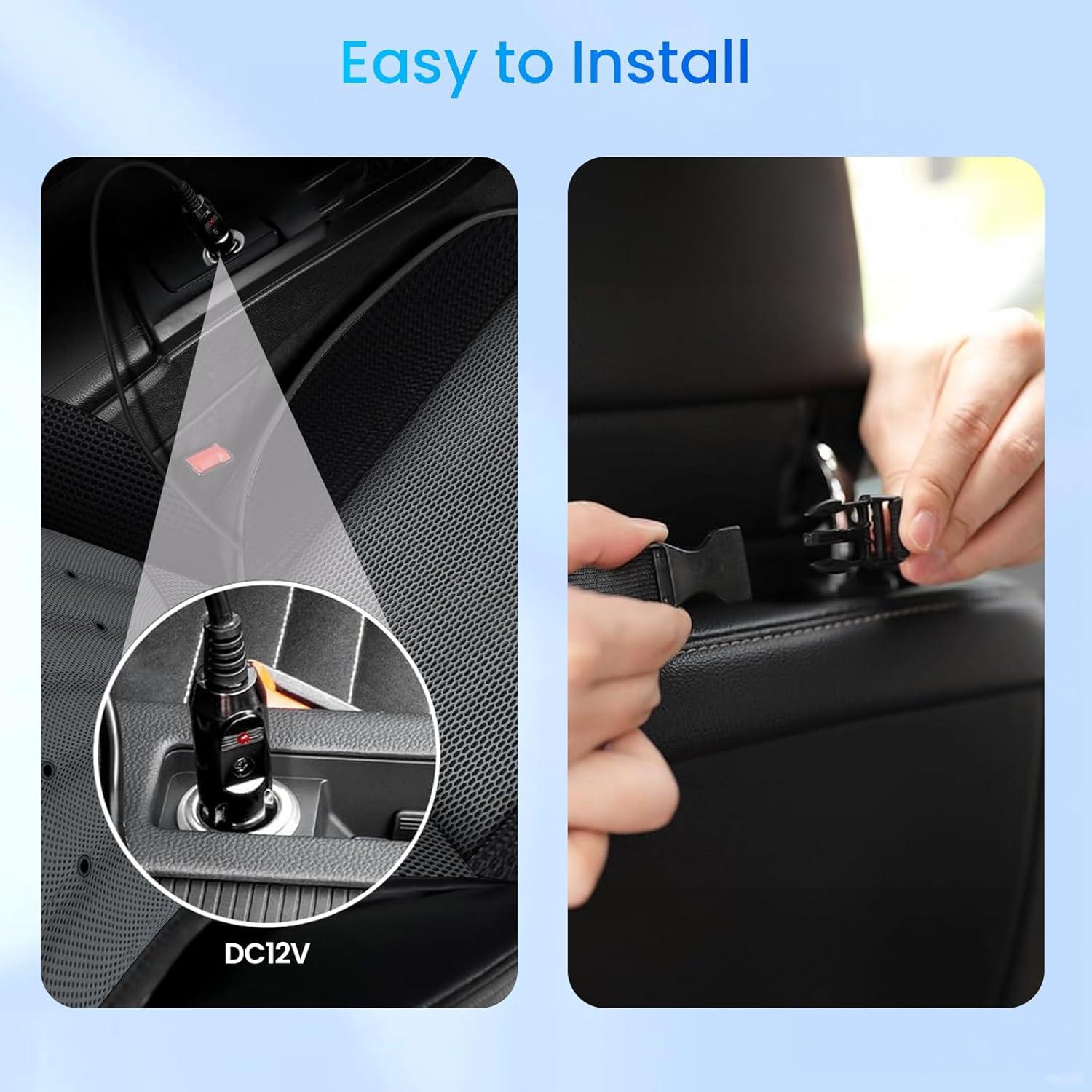 Cojín de Asiento Refrigerante CooCoCo 12V Universal Negro