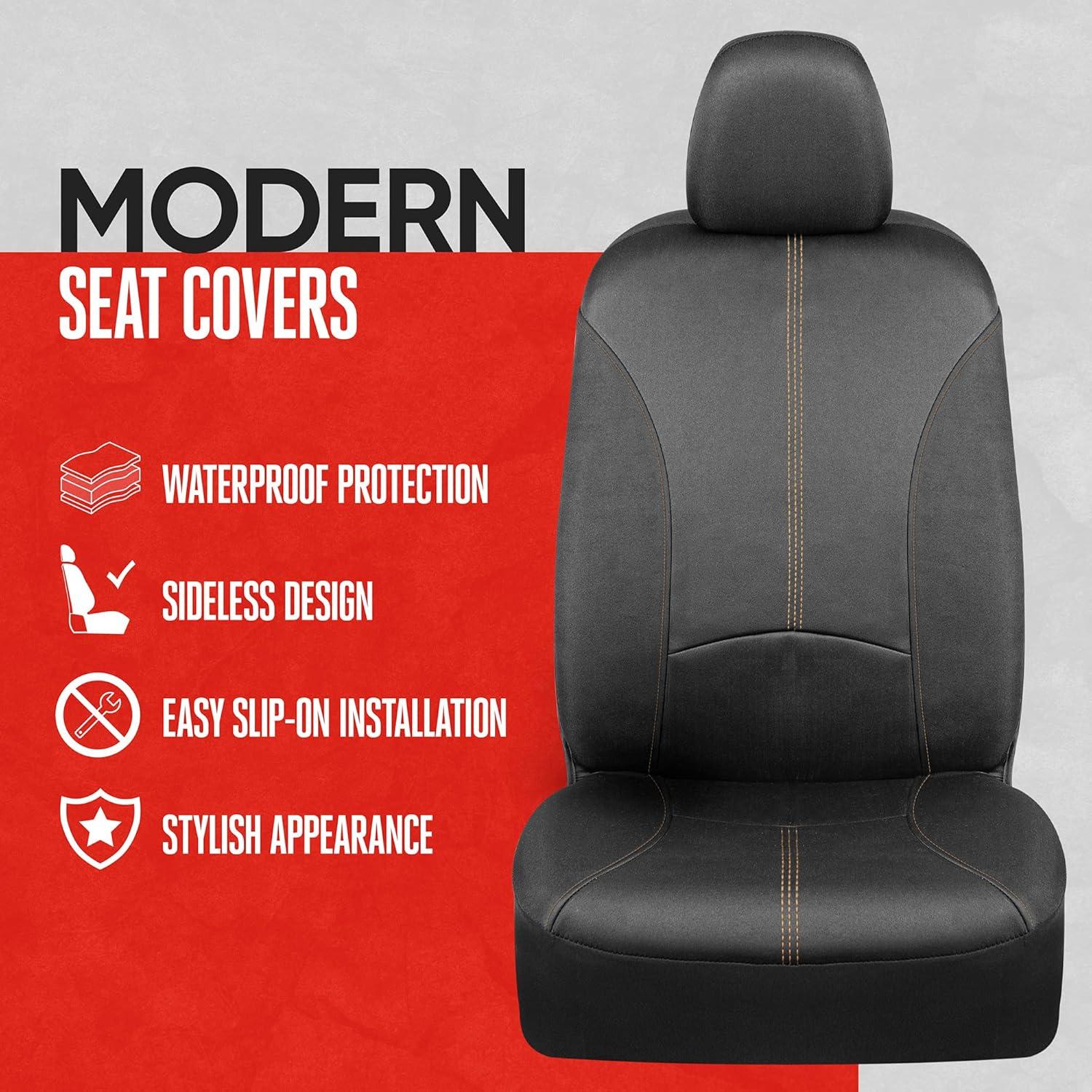 Cubiertas de Asiento Impermeables Motor Trend SpillGuard Beige