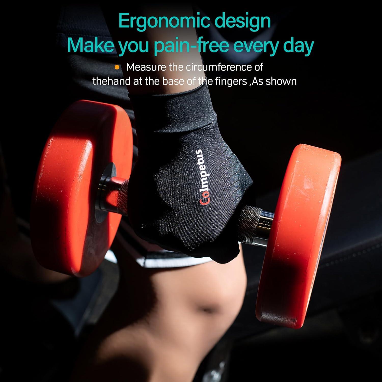 Guantes de Artritis de Cobre T001 Sin Dedos Transpirables