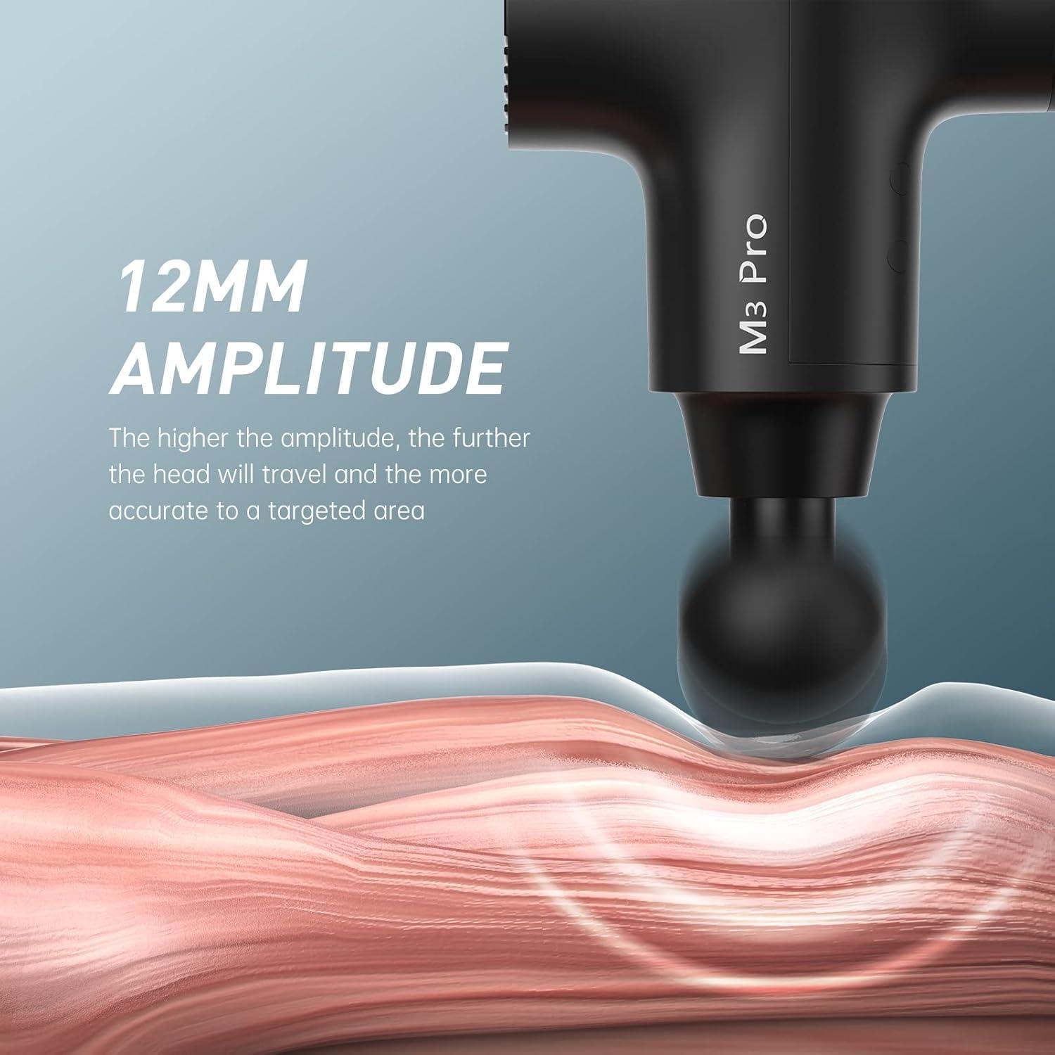 Pistola de Masaje Opove M3 Pro 2 Percusiva Negra 12mm 31.75kg