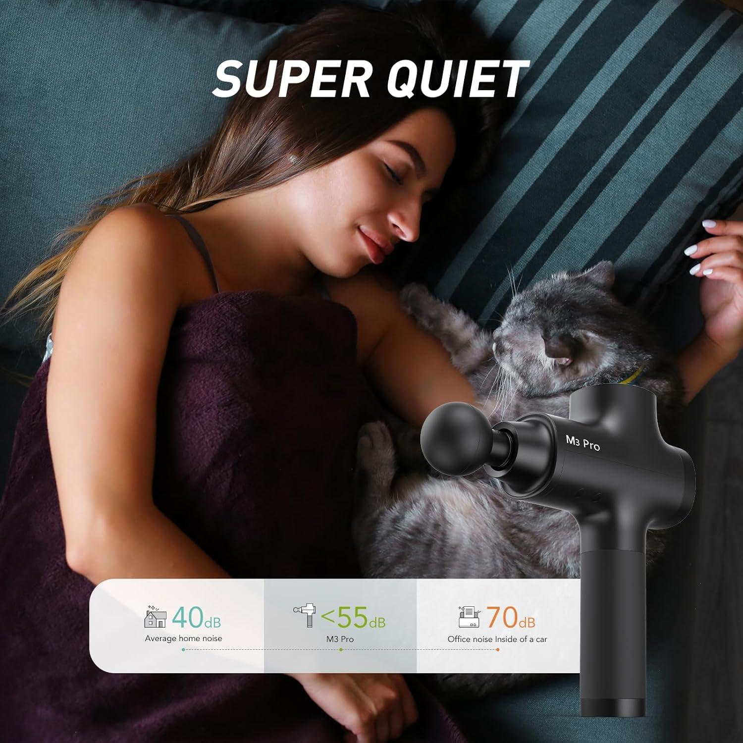 Pistola de Masaje Opove M3 Pro 2 Percusiva Negra 12mm 31.75kg