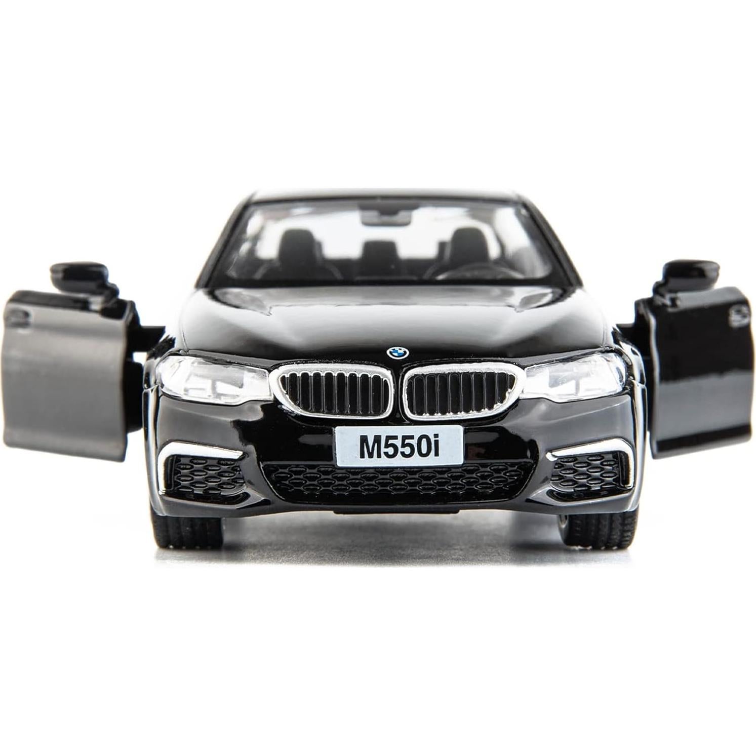 BMW M550i Coche de Juguete 1:36 Retroceso Negro RMZ City