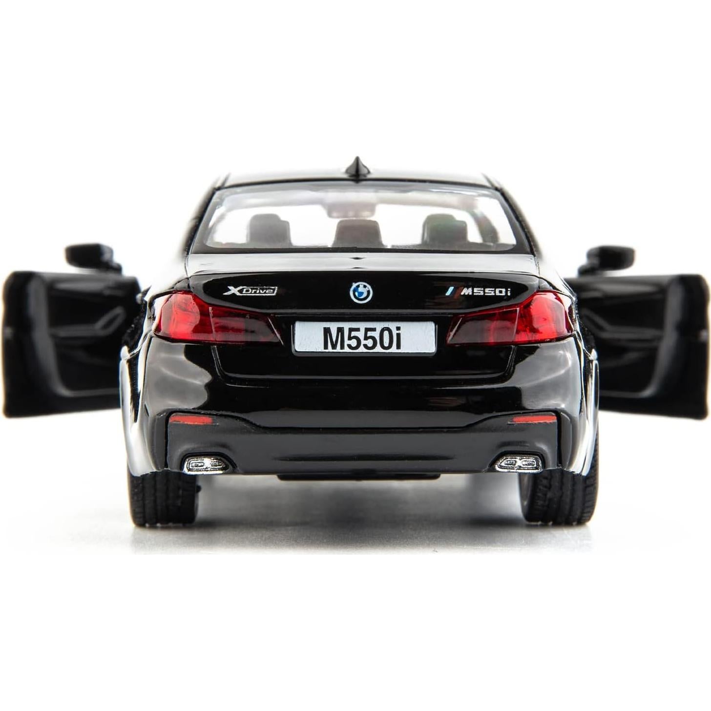 BMW M550i Coche de Juguete 1:36 Retroceso Negro RMZ City