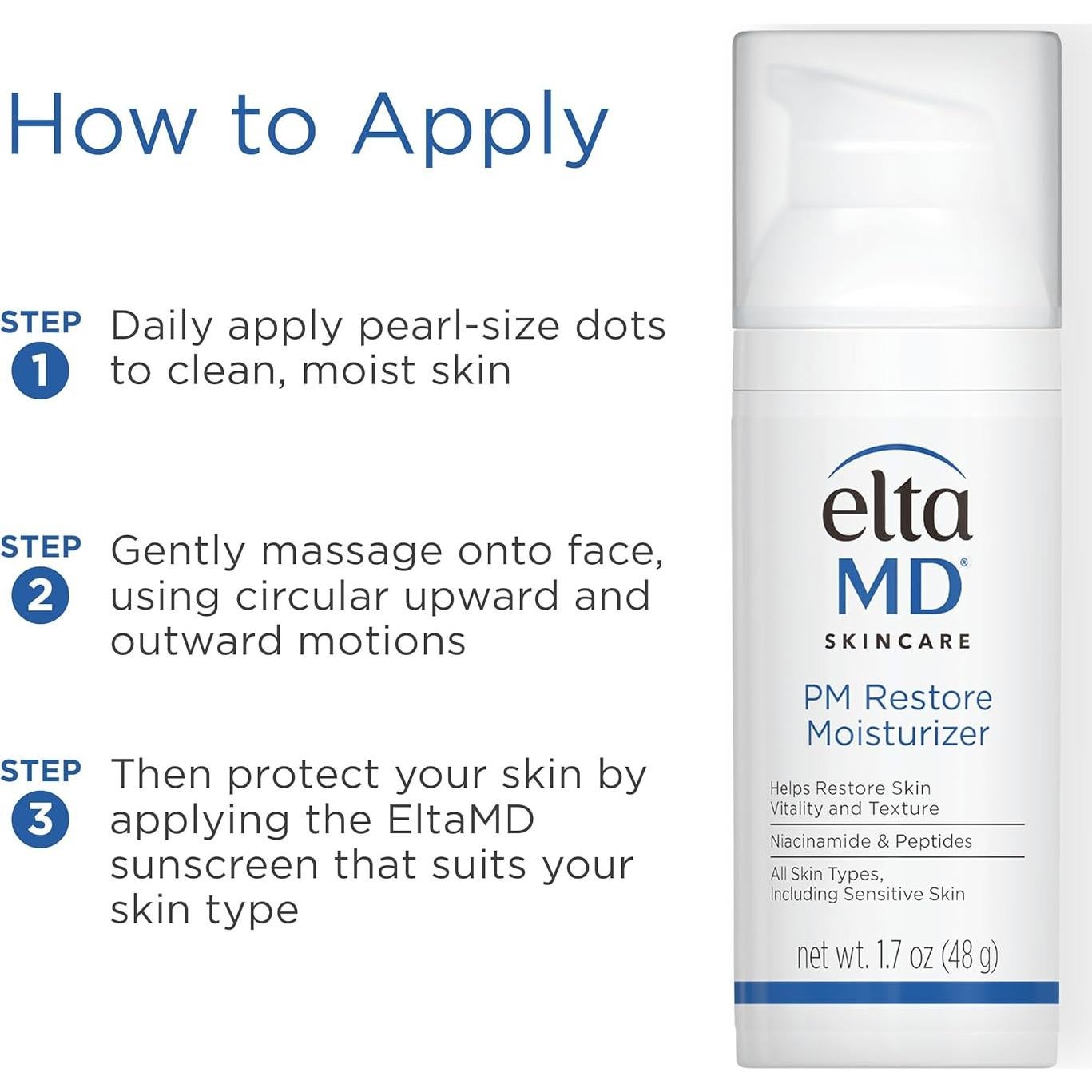 Hidratante Nocturno EltaMD PM Restore 50ml Piel Seca