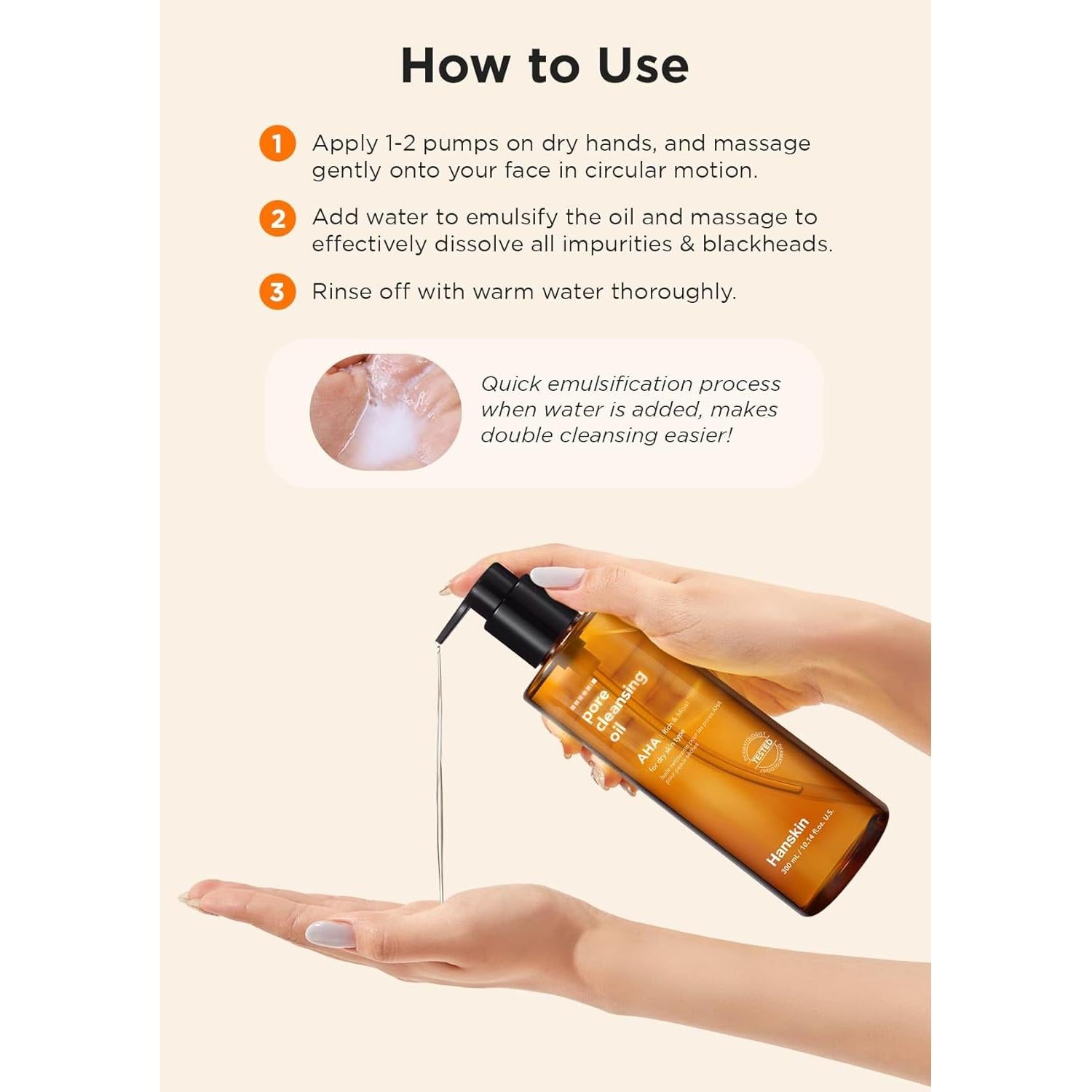 Hanskin Aceite Limpiador de Poros AHA Mini 30 ml - Set de 3