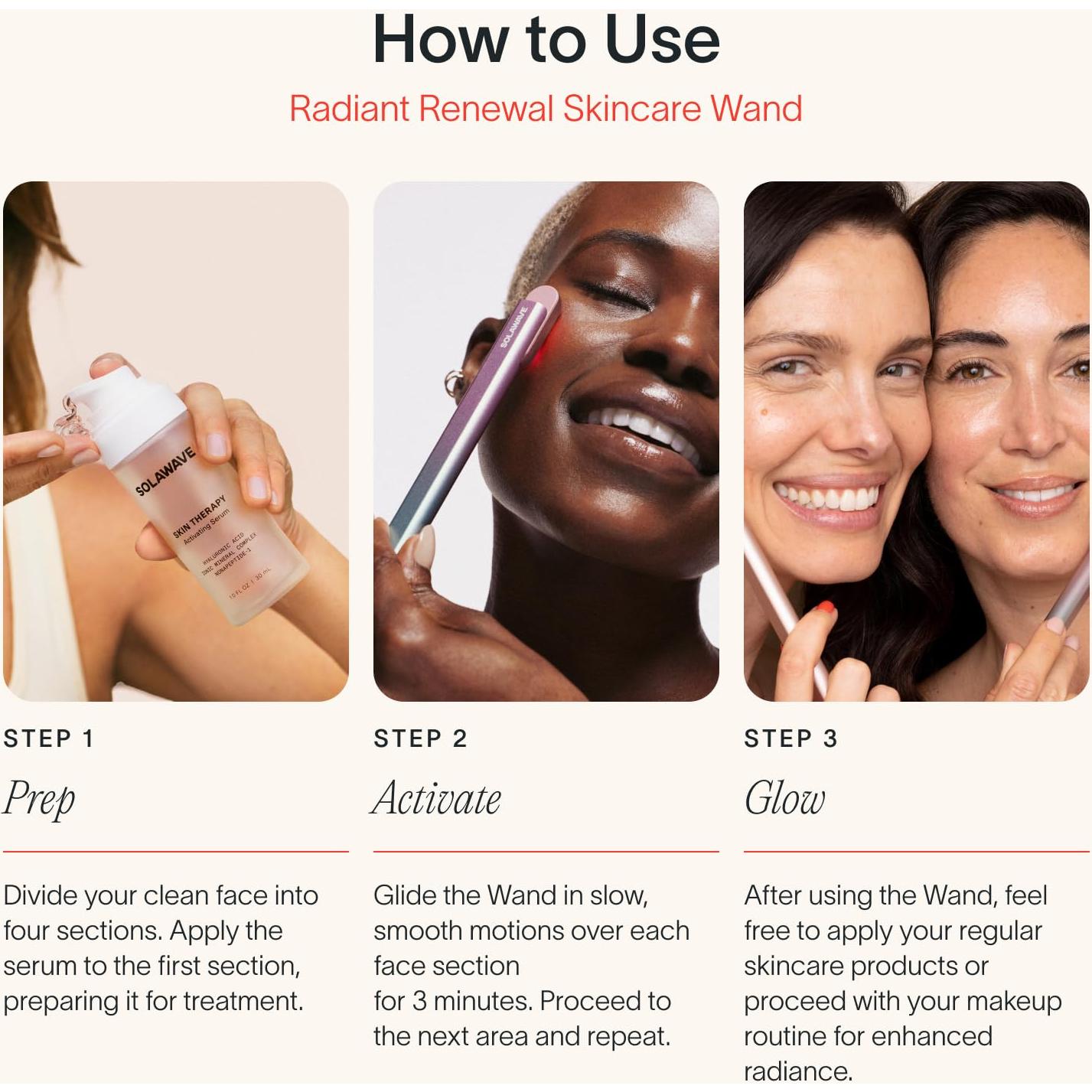 Suero Activador Solawave Wand | Ácido Hialurónico 30ml