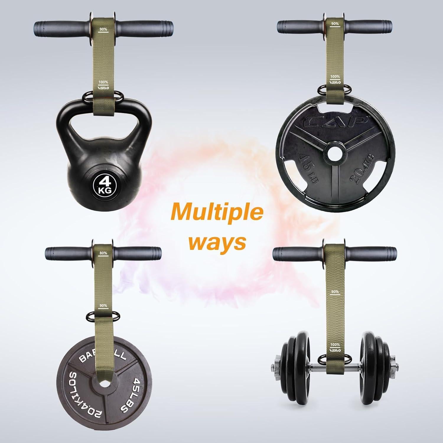 Fortalecedor de Antebrazo VAIIO con Rodillo de Muñeca - Verde Militar