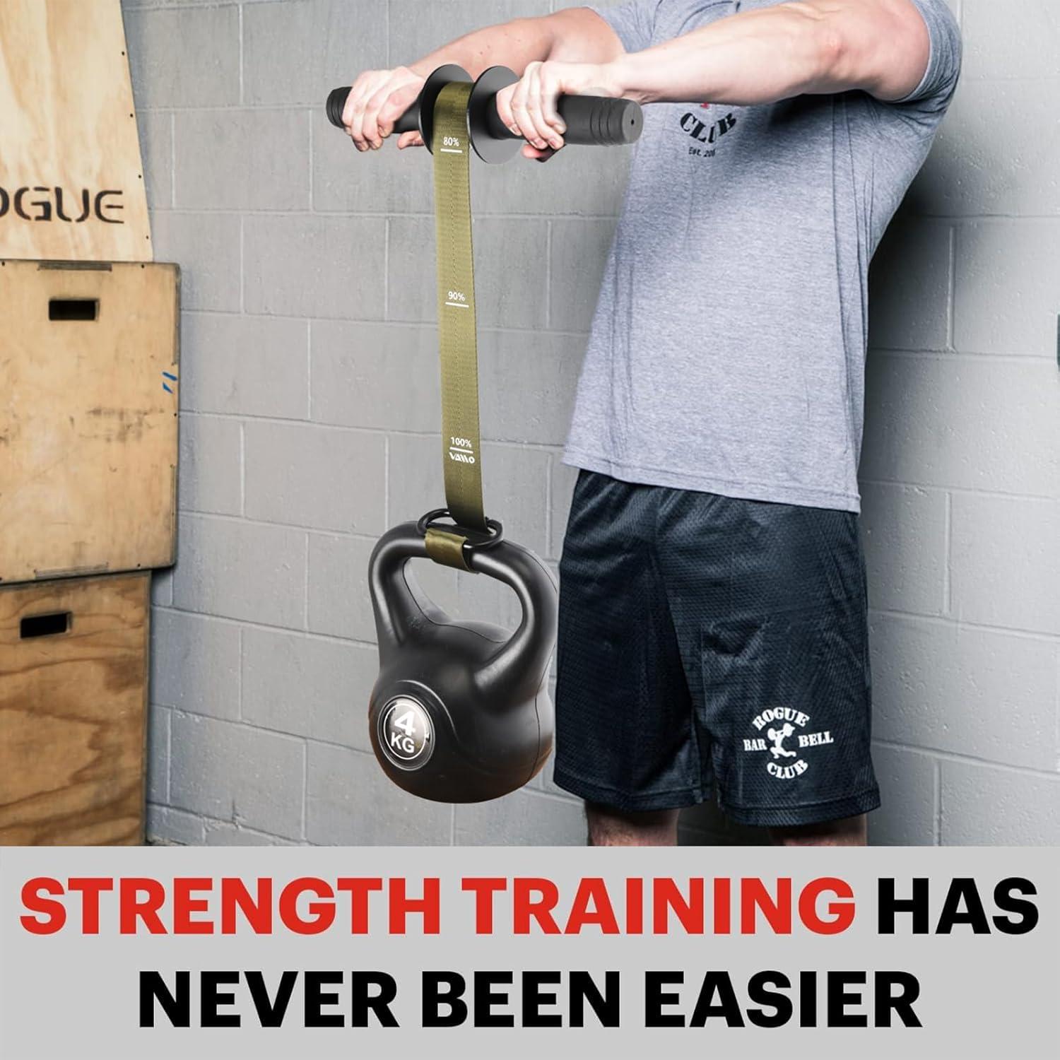 Fortalecedor de Antebrazo VAIIO con Rodillo de Muñeca - Verde Militar