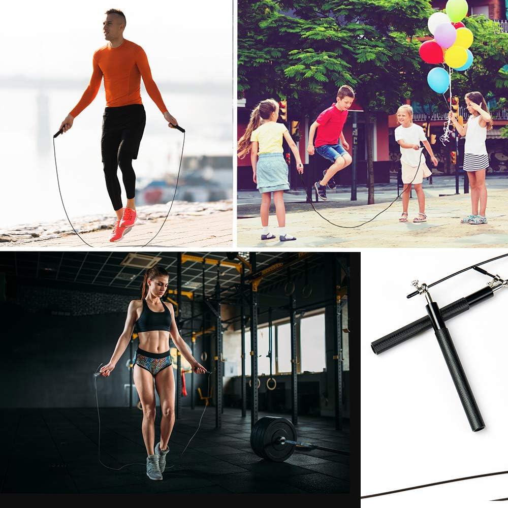 Cuerda de Salto Ajustable TEFEIMEI con Mango de Aluminio 3.05m