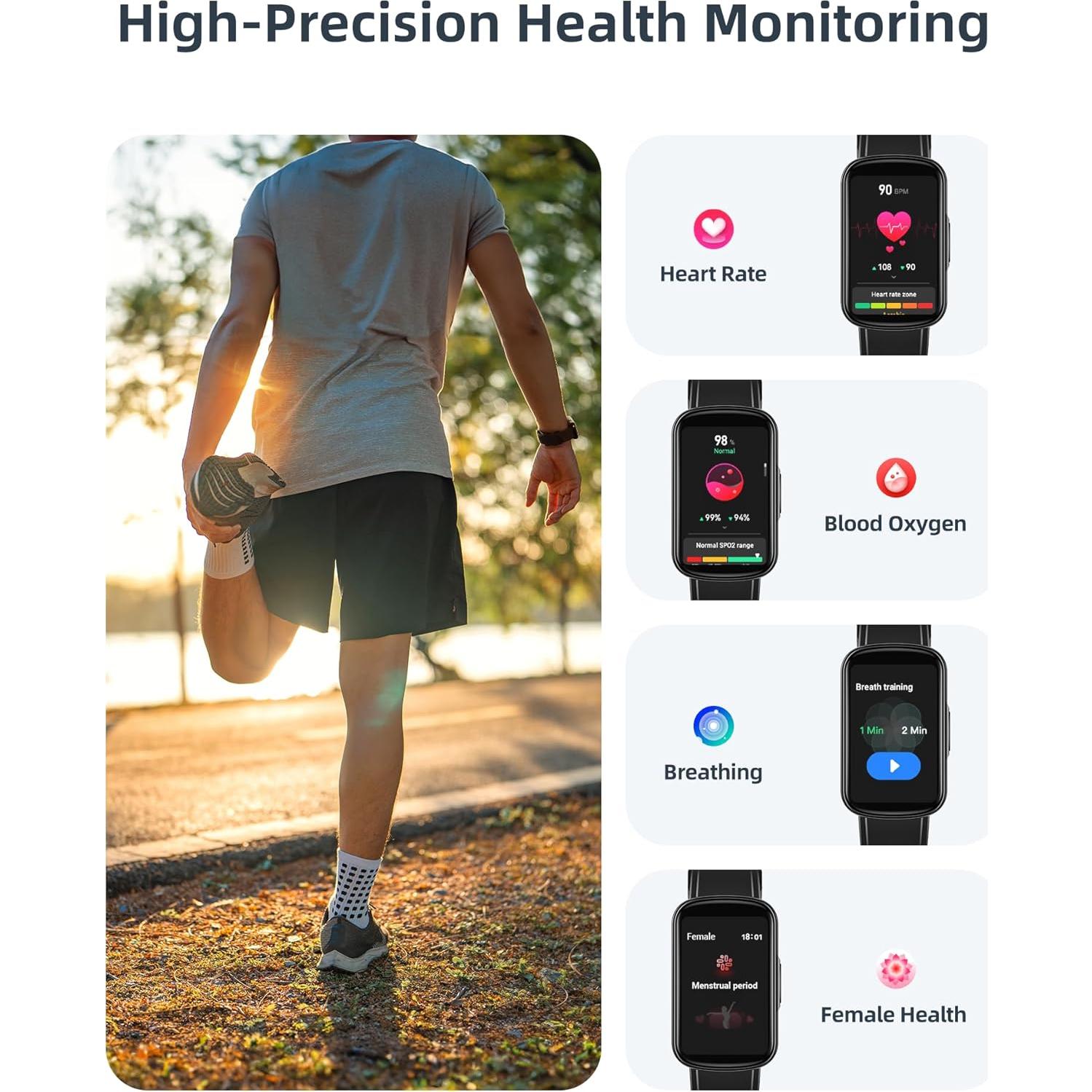 Reloj Inteligente Parsonver Fitness Negro IP68 110+ Modos