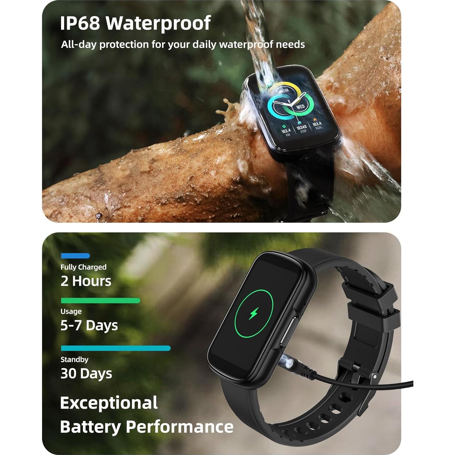 Reloj Inteligente Parsonver Fitness Negro IP68 110+ Modos