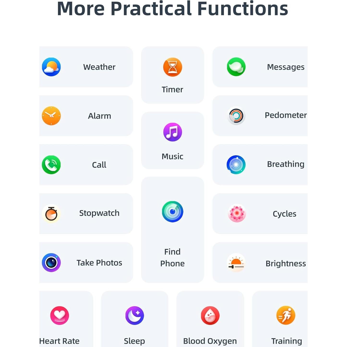 Reloj Inteligente Parsonver Fitness Negro IP68 110+ Modos