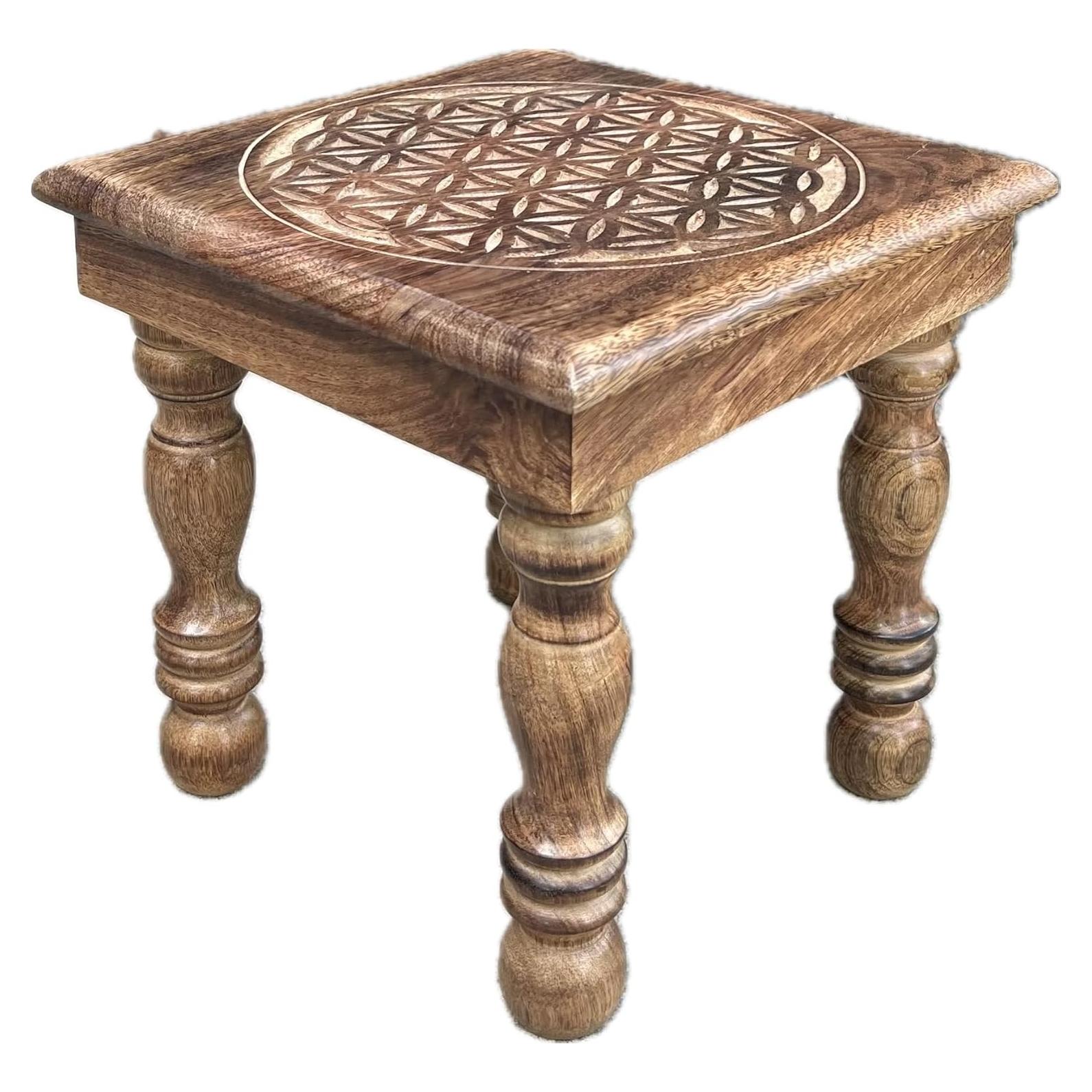 Altar de Meditación DharmaObjects de Madera de Mango 30.48 cm