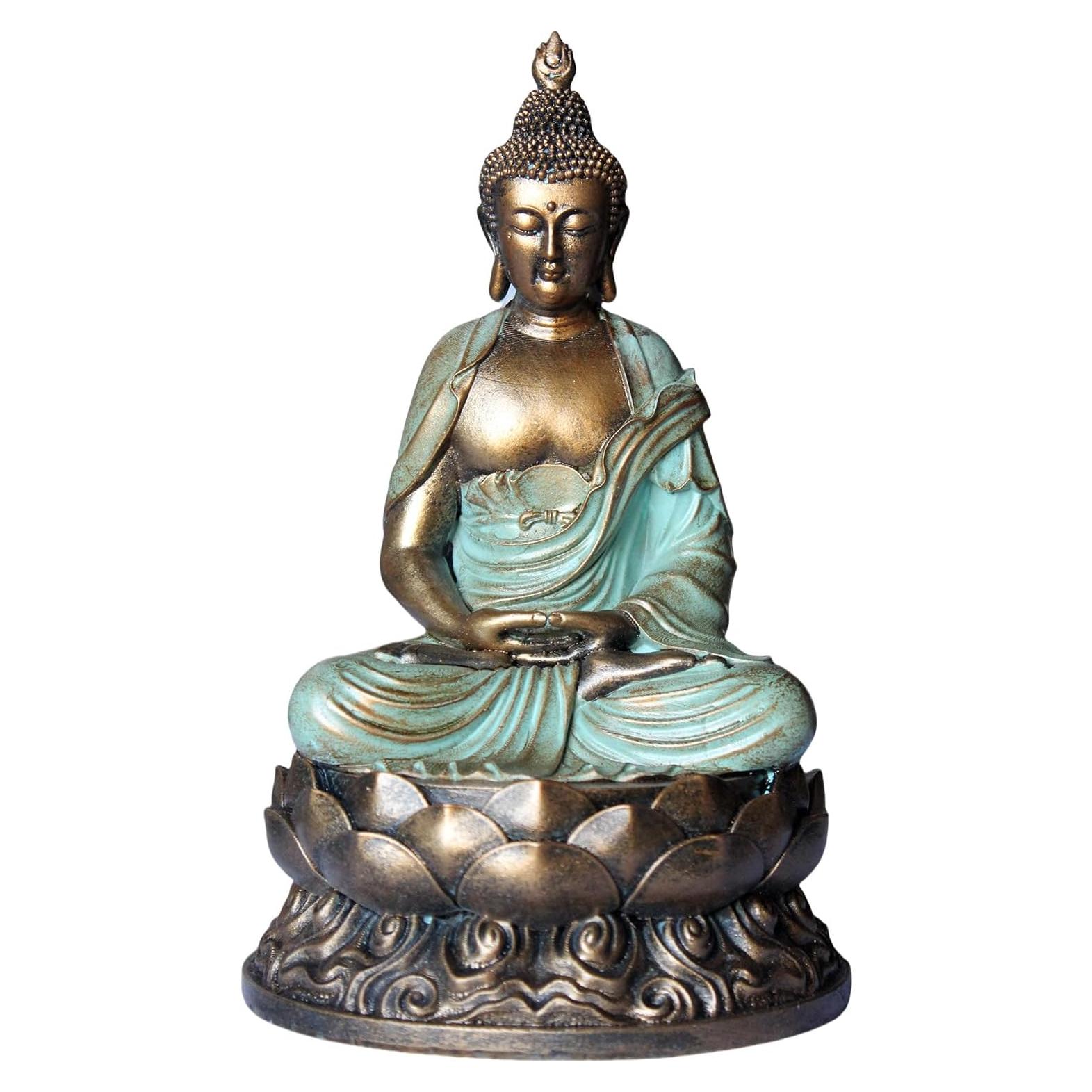 Estatua de Buda Dorado 21 cm Angel Shine para Decoración Zen