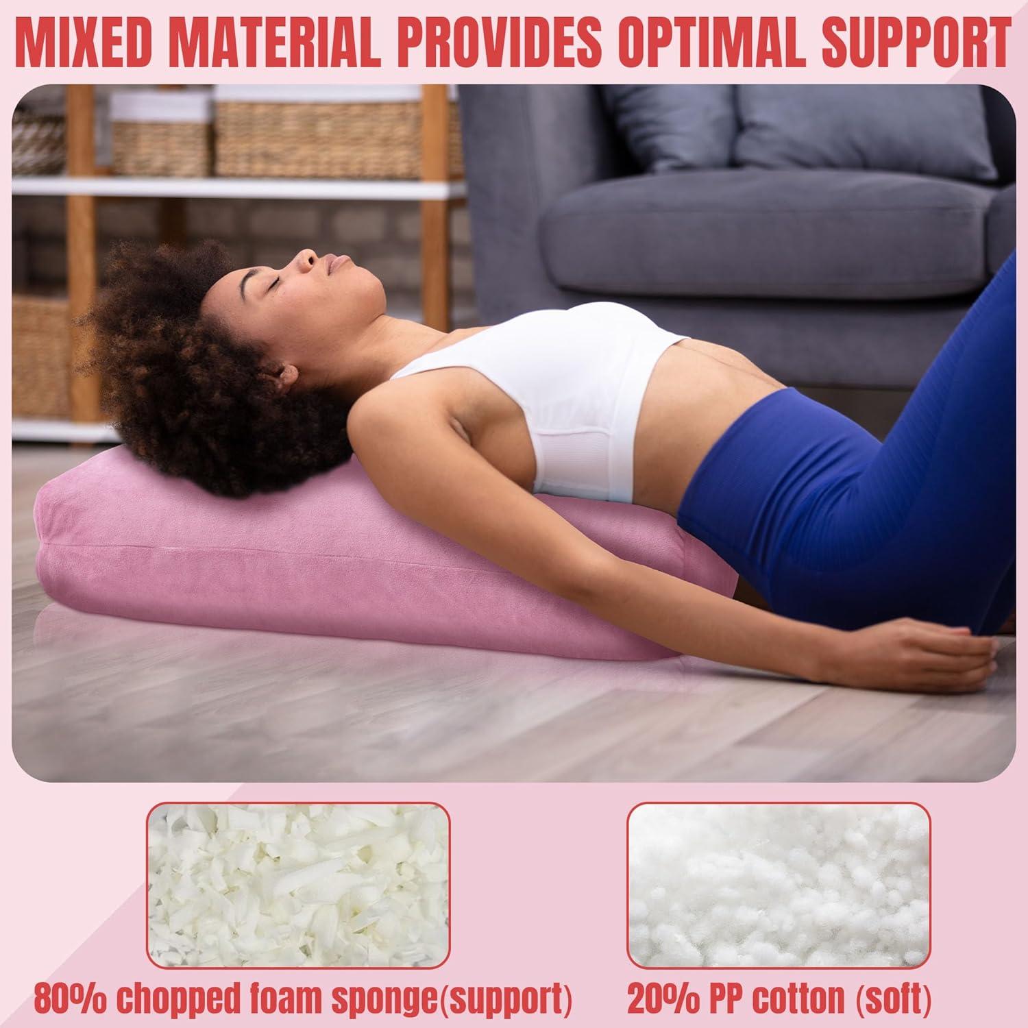 Almohada de Yoga MABOZOO Rosa 69.85cm x 25.4cm x 15.24cm