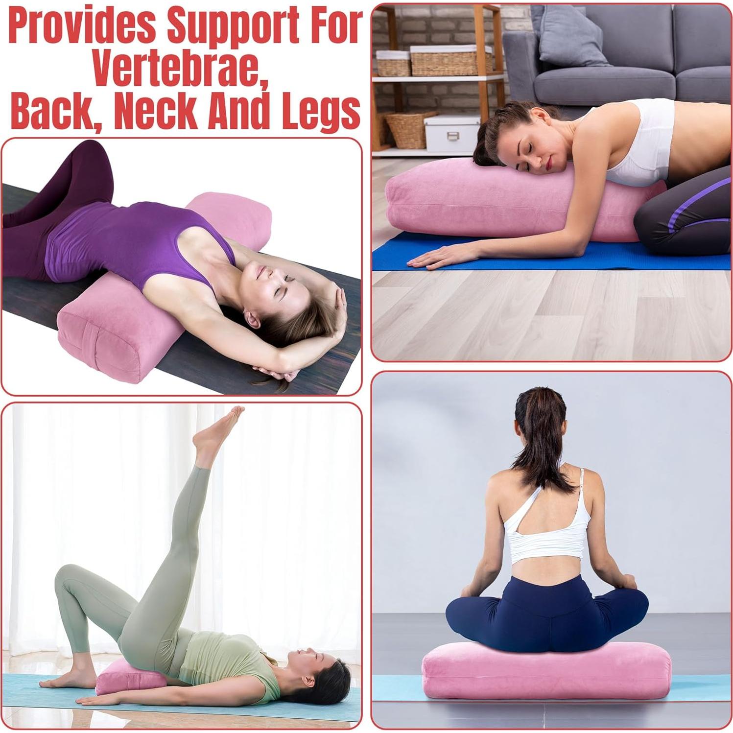 Almohada de Yoga MABOZOO Rosa 69.85cm x 25.4cm x 15.24cm