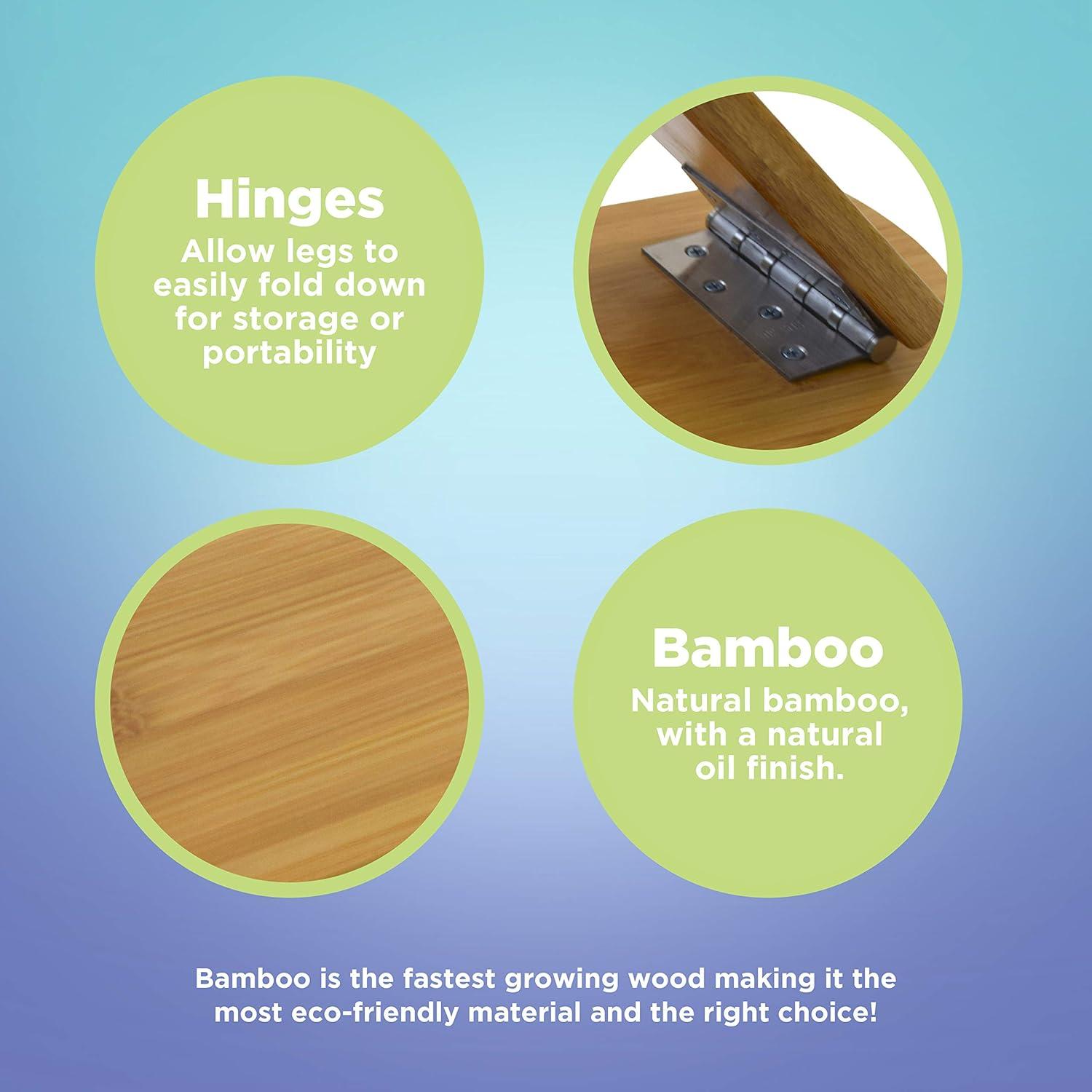 Banco de Meditación Ergonómico Bean Products - Bambú Plegable