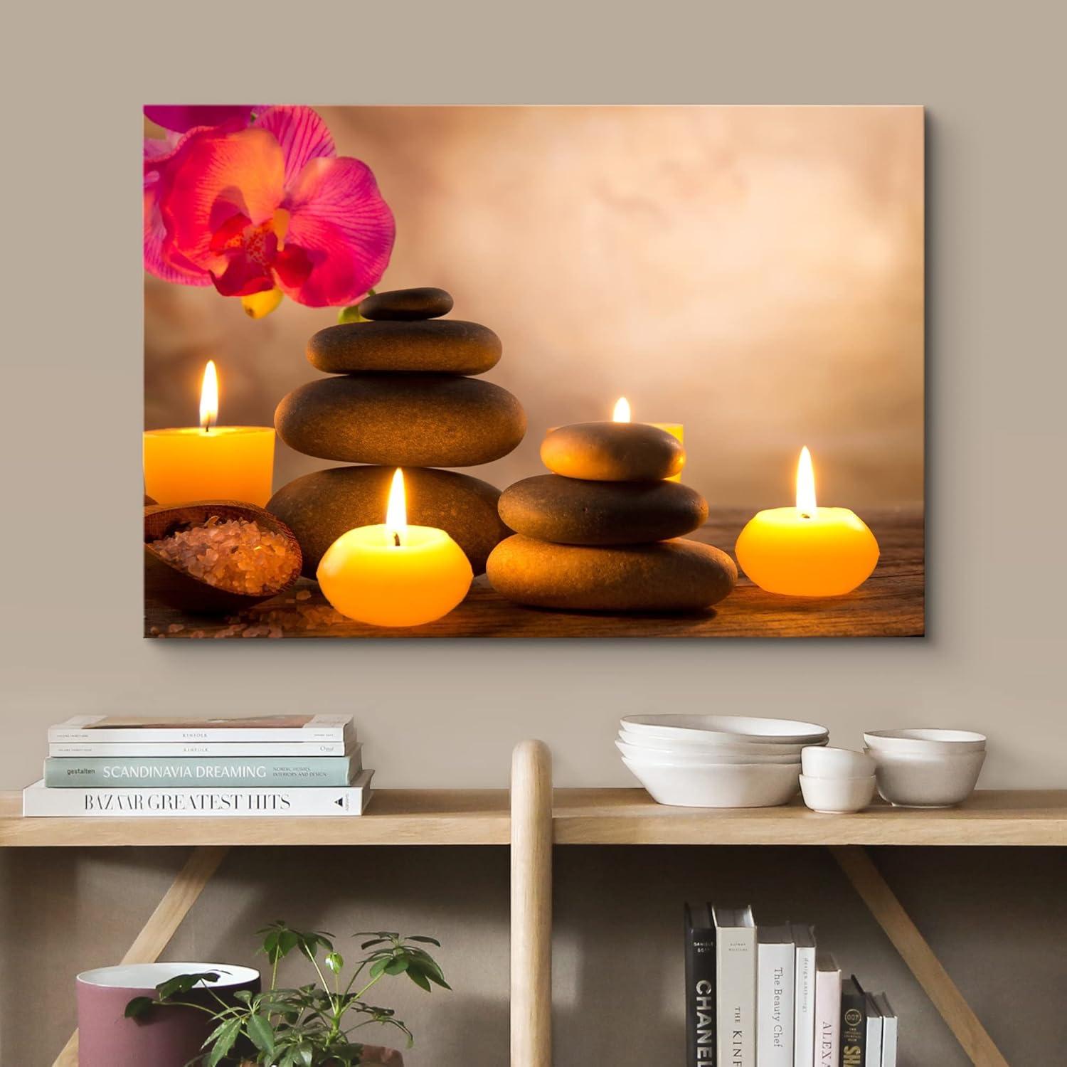 Lienzo Decorativo wall26 Cascada de Bambú 45.72x30.48cm