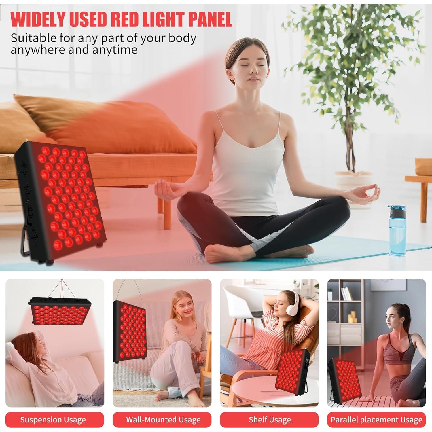 Panel Terapia Luz Roja 180W SHENZHEN 660nm 850nm LEDs