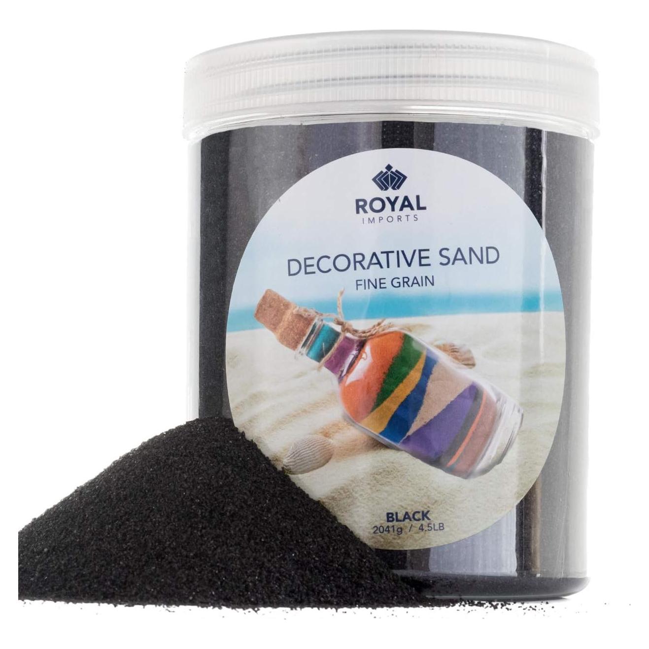 Arena Decorativa de Playa Royal Imports 2.04 kg Negra