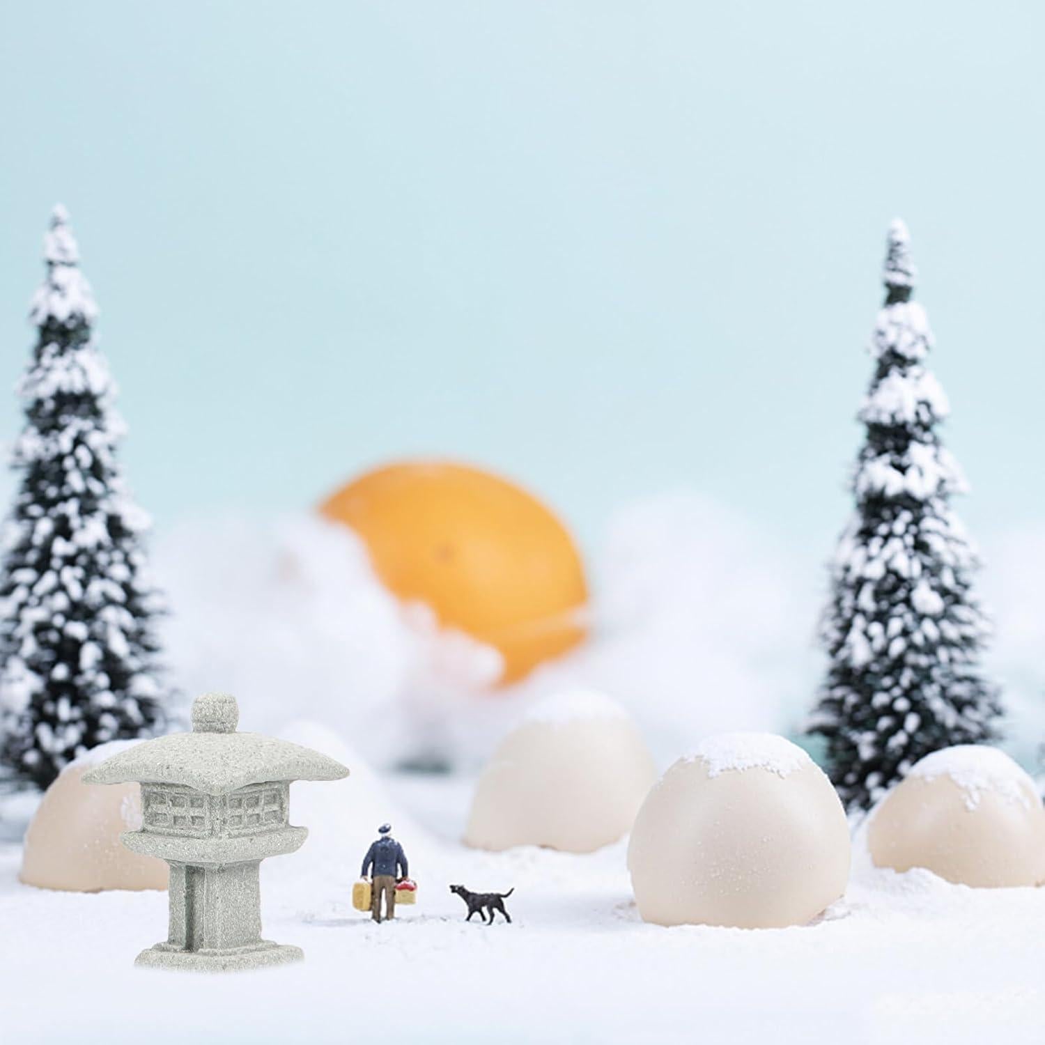 Estatuas Mini Pagoda Milisten 4pcs Decoración Jardín Zen