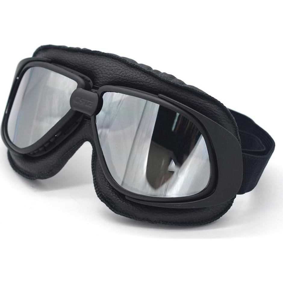 Gafas de Motocicleta Estilo Piloto Retro Evomosa - Lentes Tinte UV