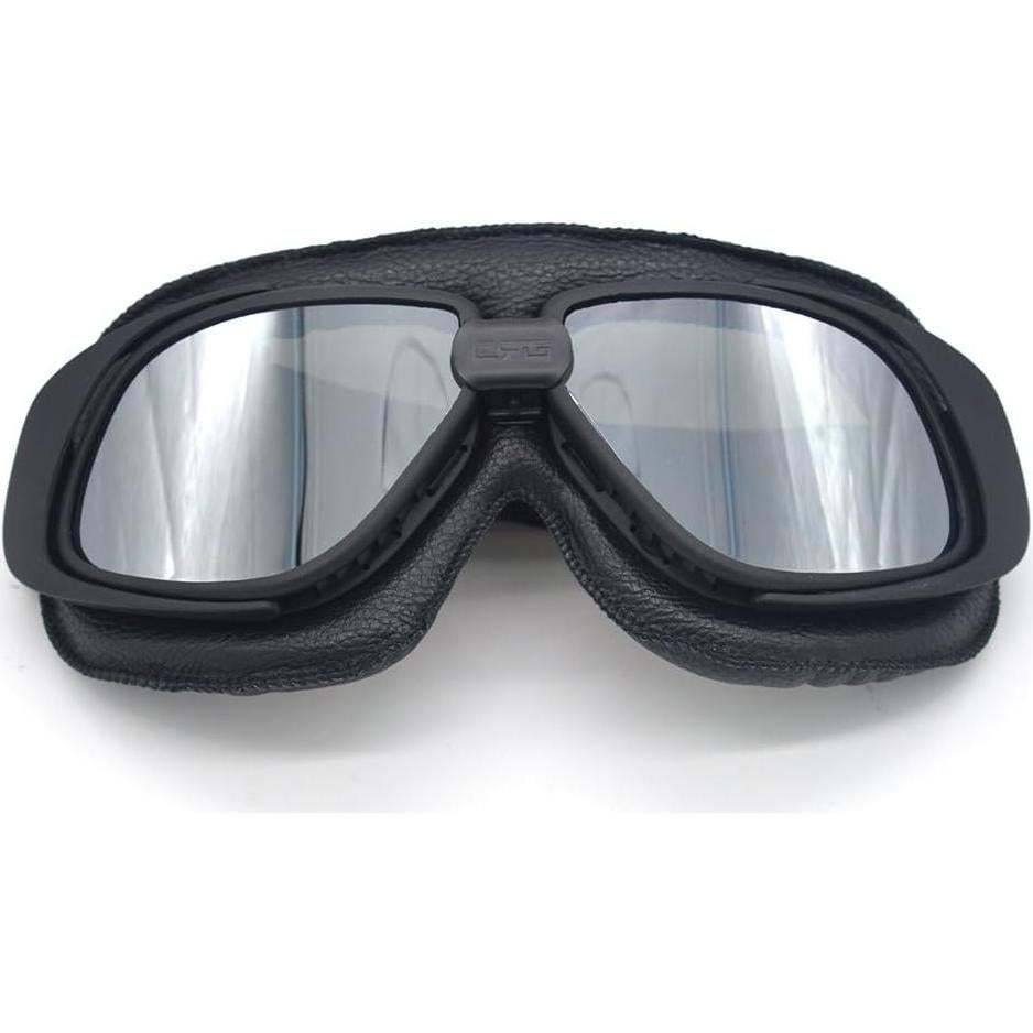 Gafas de Motocicleta Estilo Piloto Retro Evomosa - Lentes Tinte UV